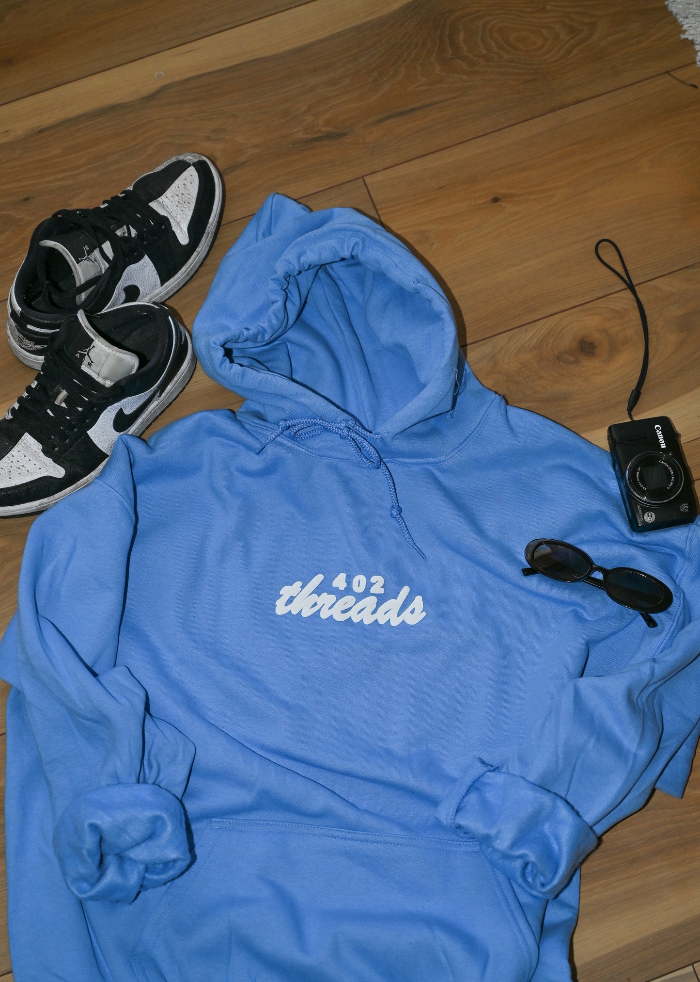 402threads Hoodie - Carolina Blue