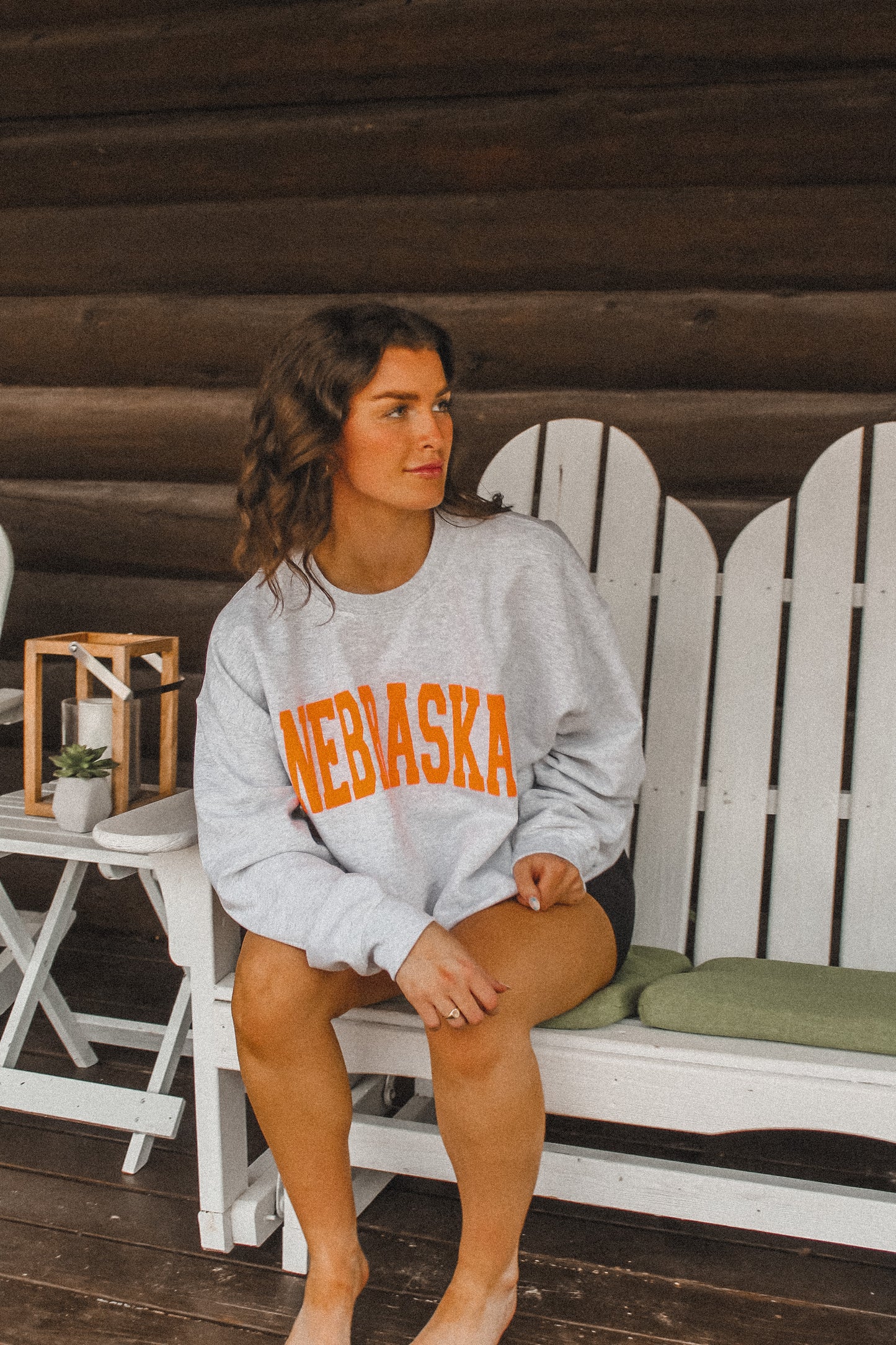 Nebraska Varsity Puff Crew - Orange