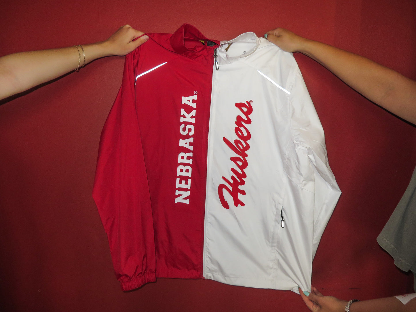Nebraska Huskers Half and Half Jacket