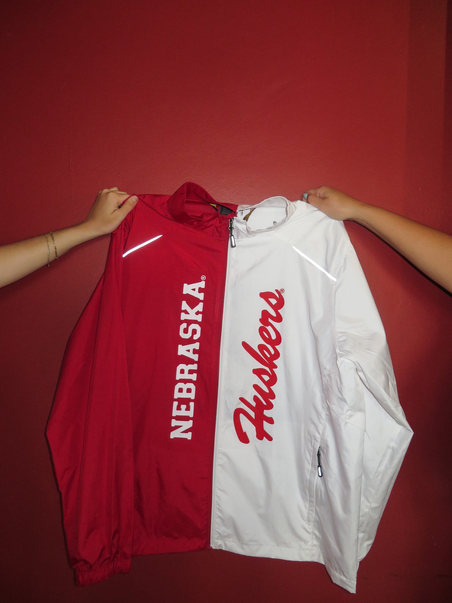 Nebraska Huskers Half and Half Jacket