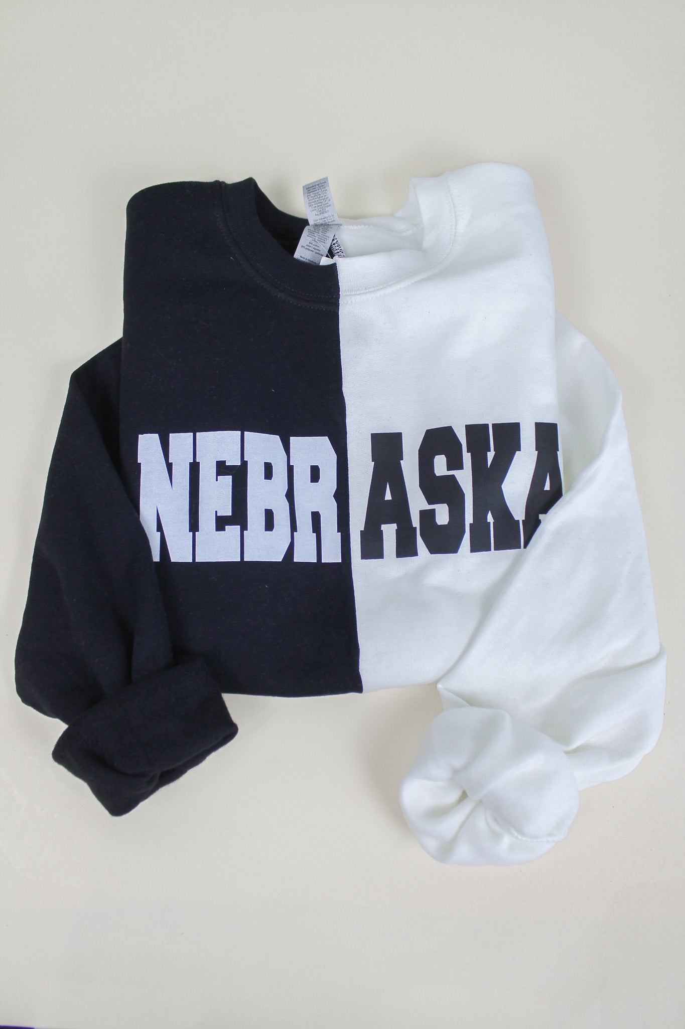 Nebraska Half and Half Crew - B+W