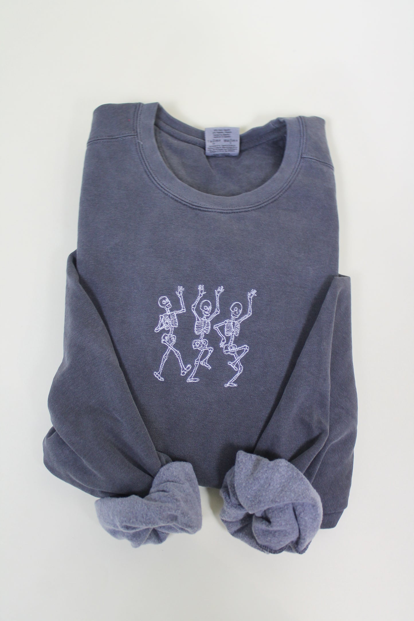 Embroidered Dancing Skeletons Crew