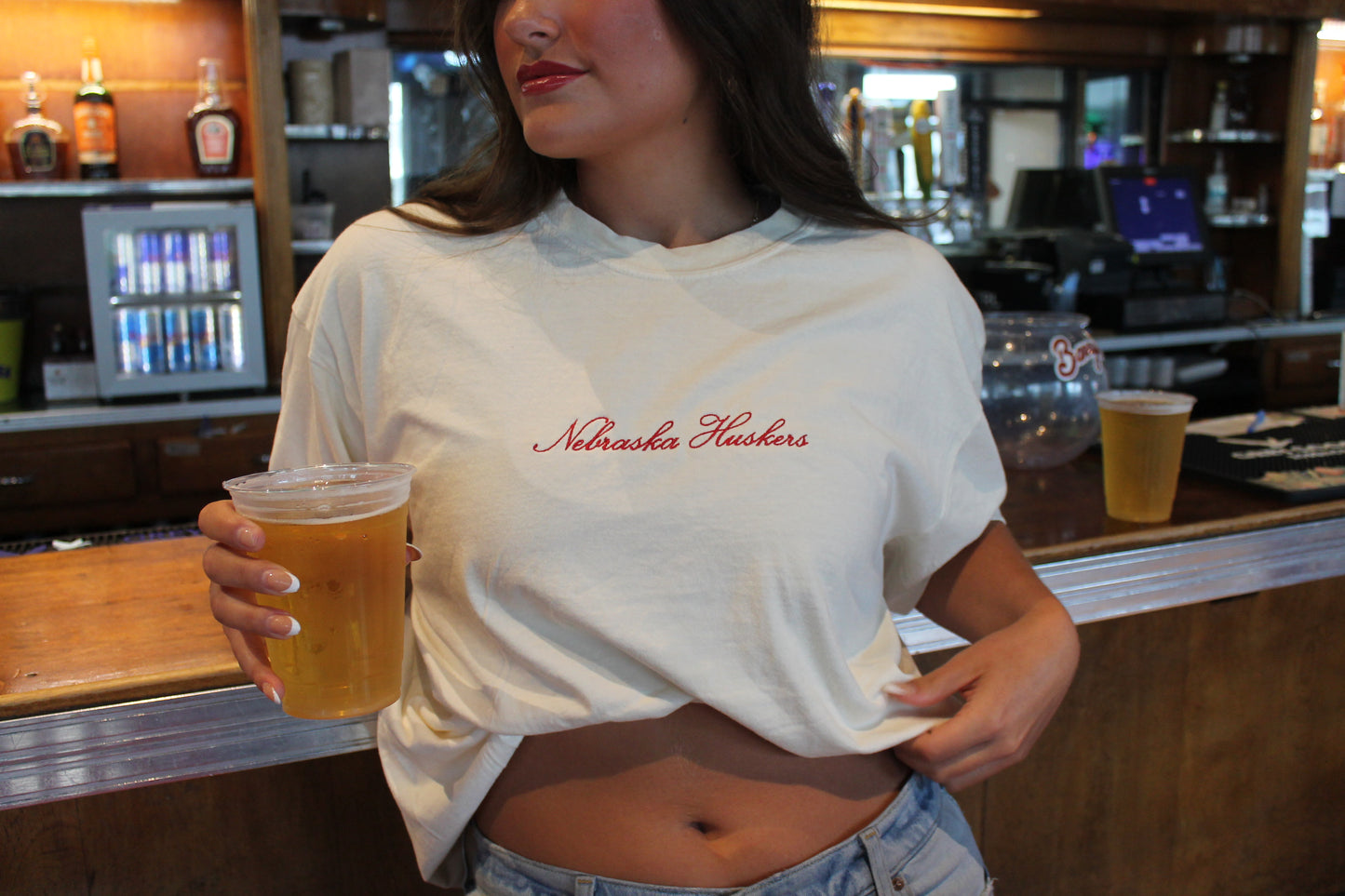Nebraska Huskers Embroidered Tee