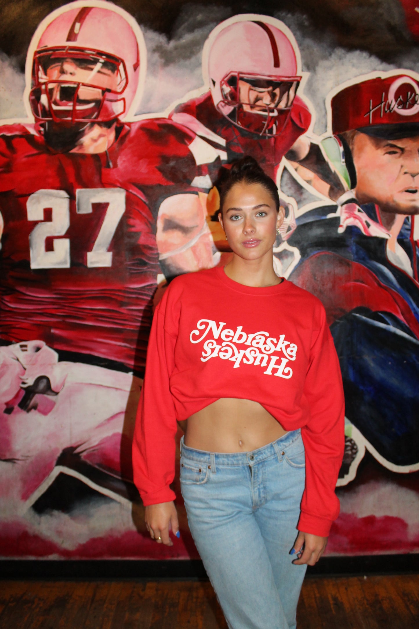 Nebraska Huskers Puff Crew - Red