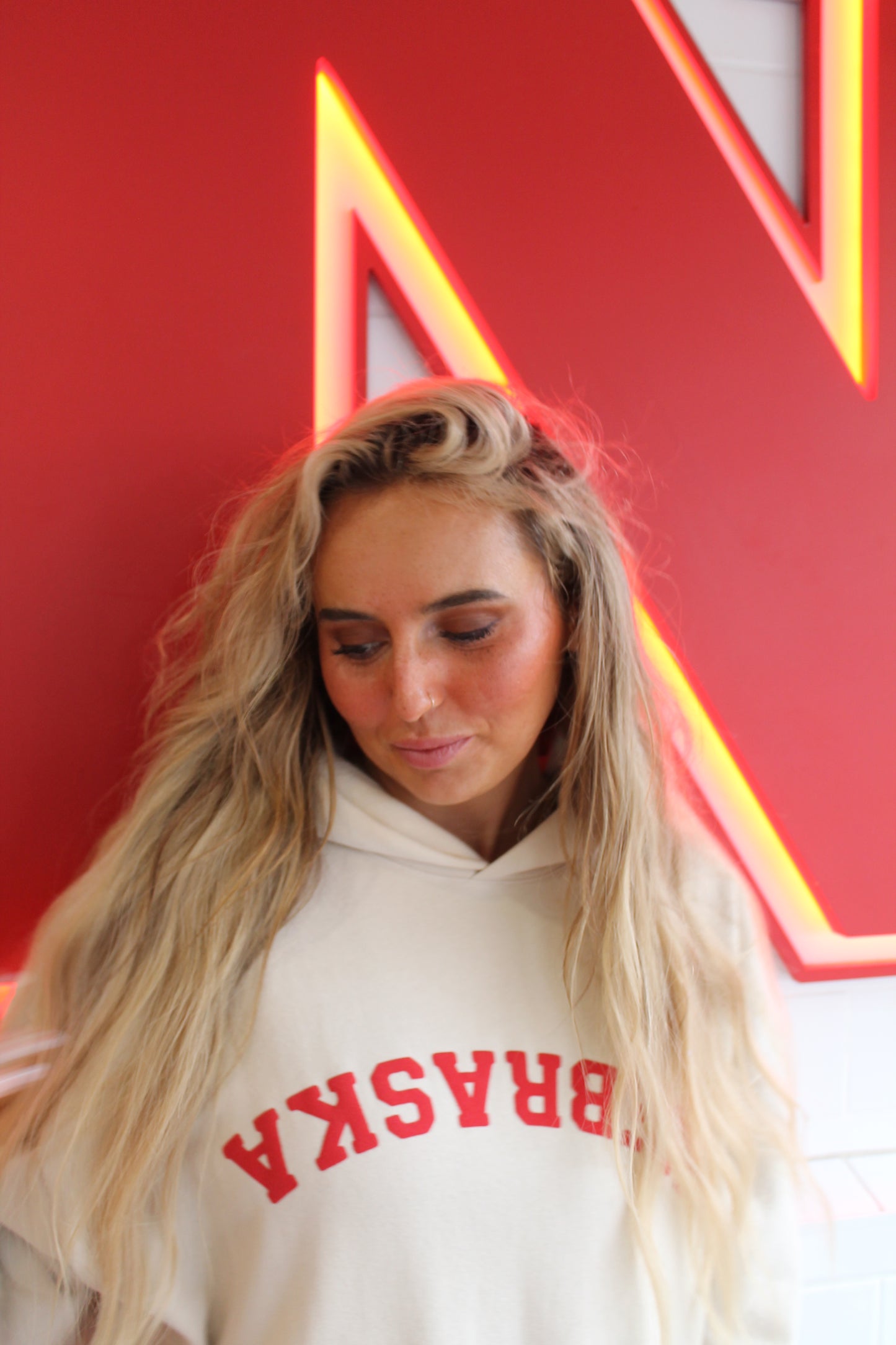 Nebraska Upside Down Hoodie