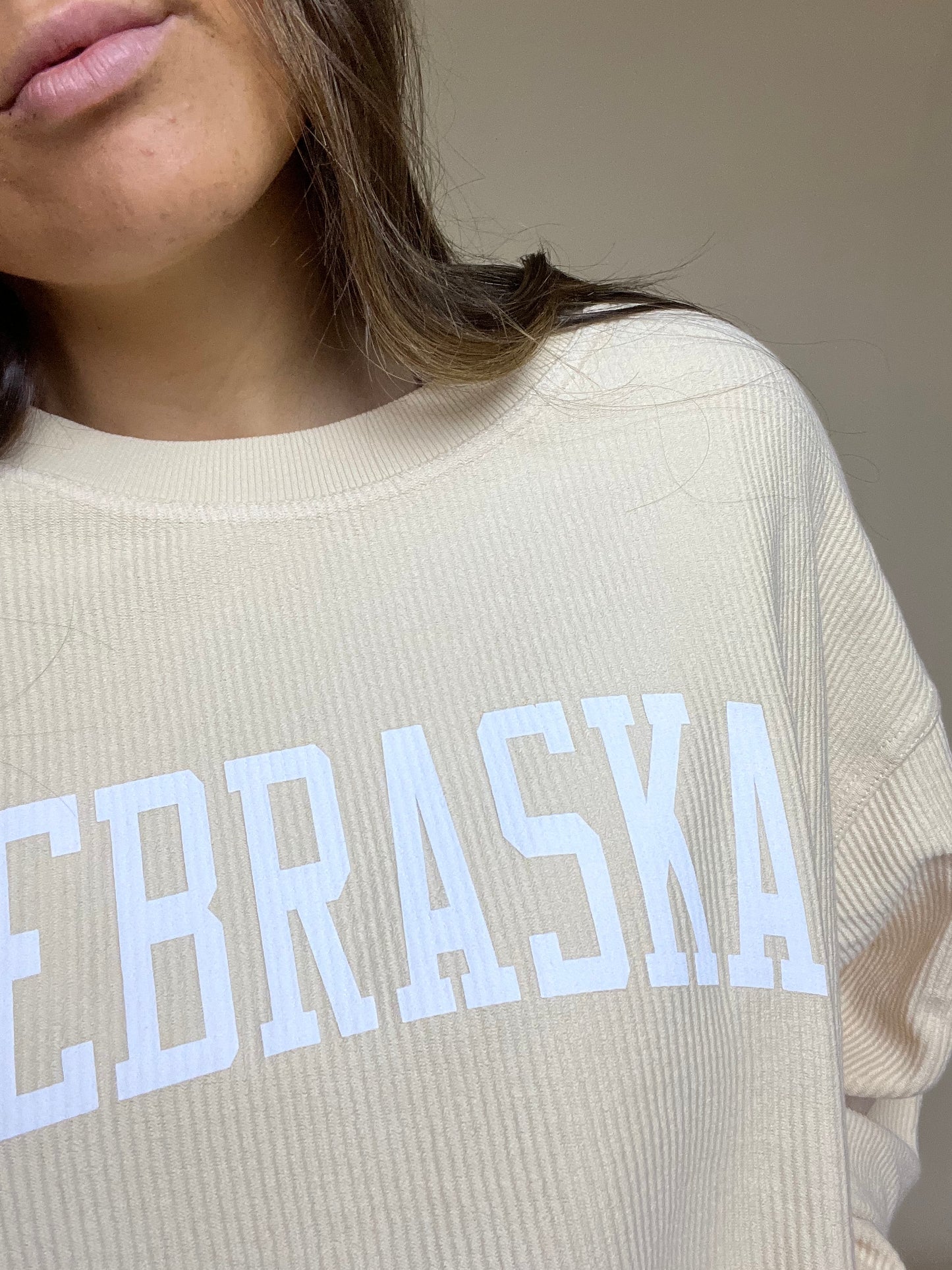 Nebraska Corded Crew - Ivory