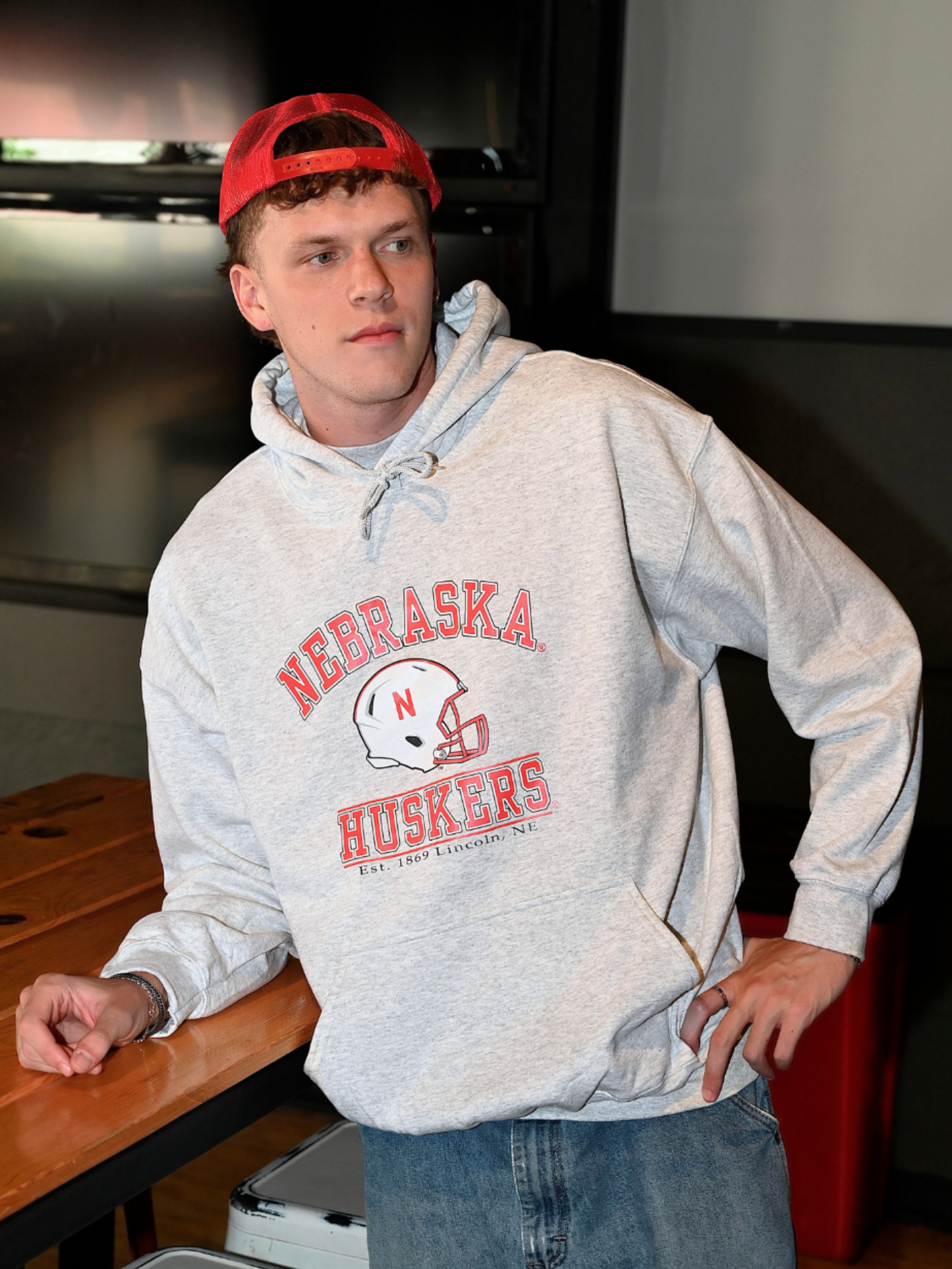 Nebraska Huskers Helmet Hoodie