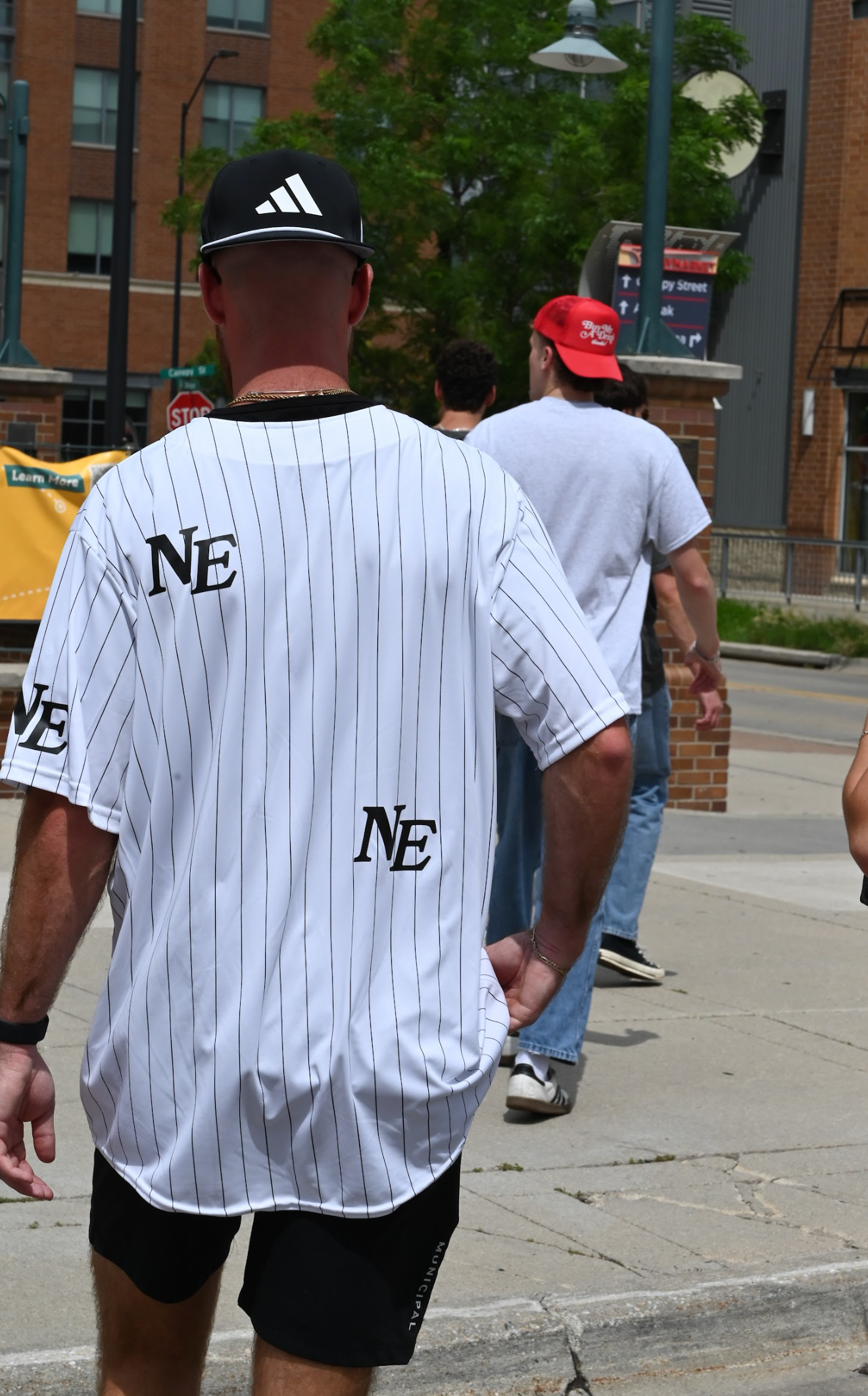 NE Pinstripe Jersey - Black