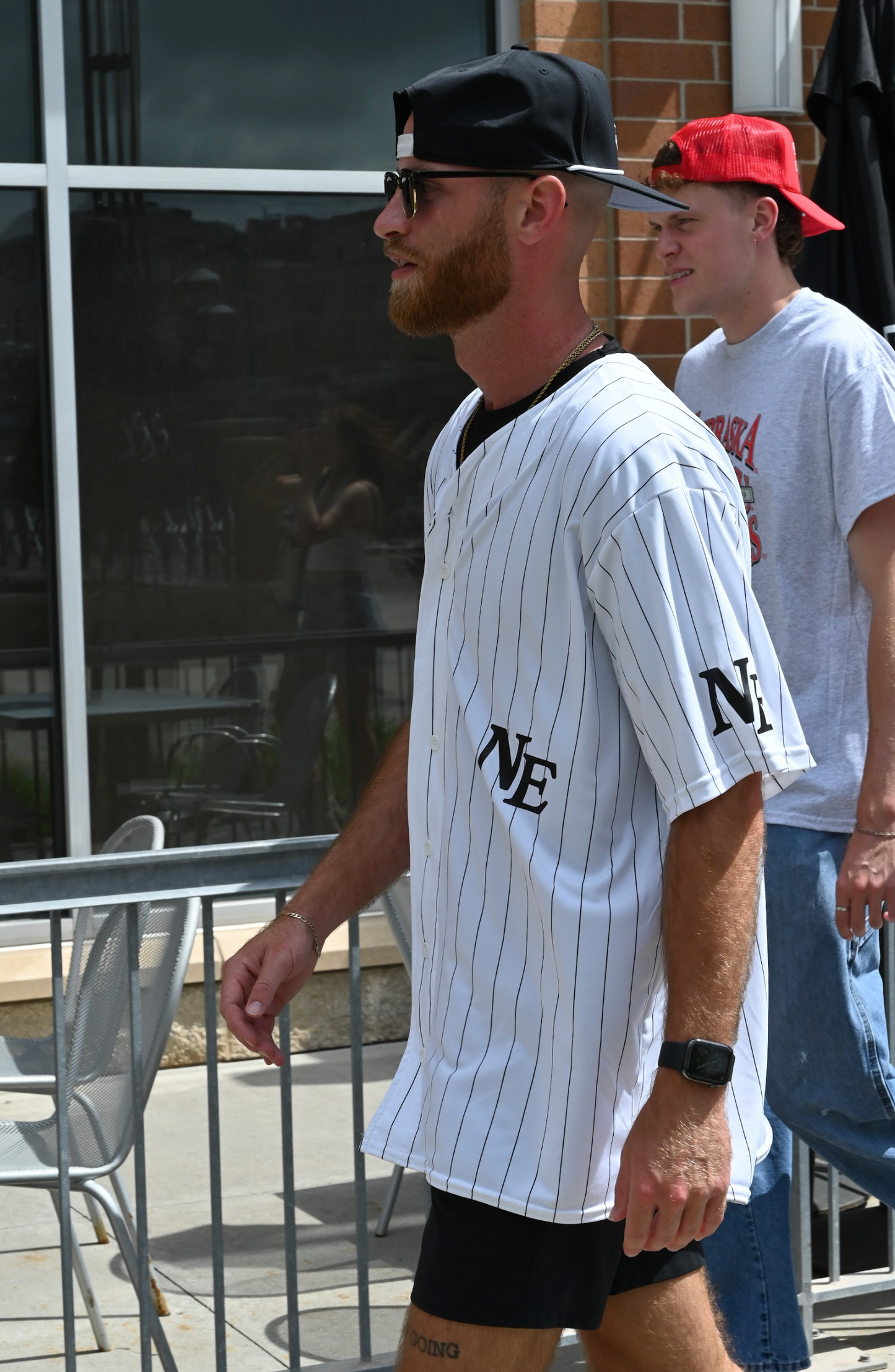 NE Pinstripe Jersey - Black