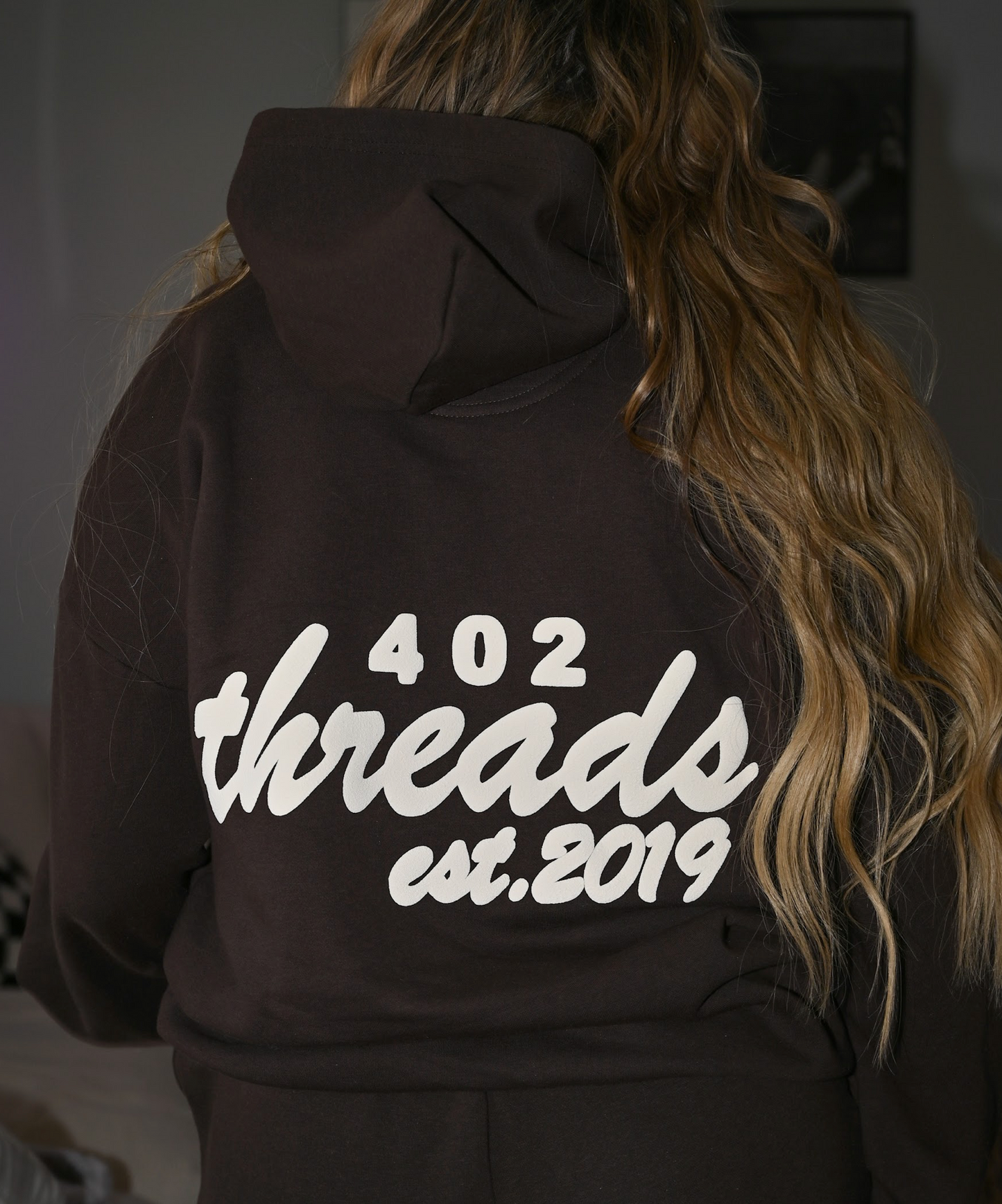 402threads Hoodie - Brown