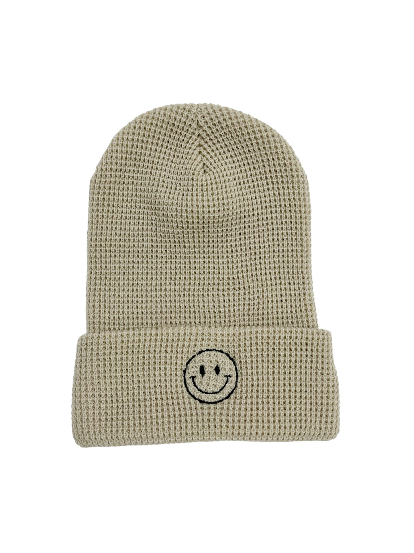Smiley Waffle Beanies