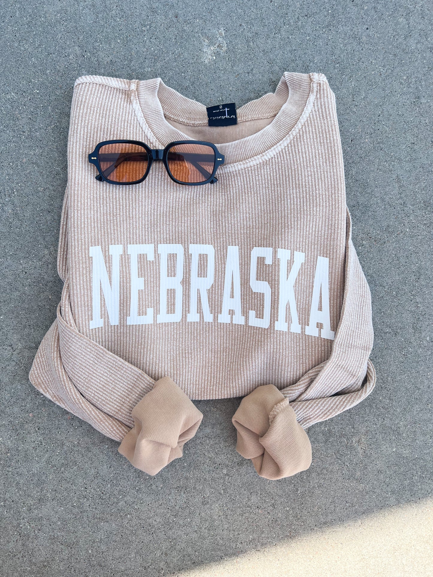 Nebraska Corded Crew - Tan