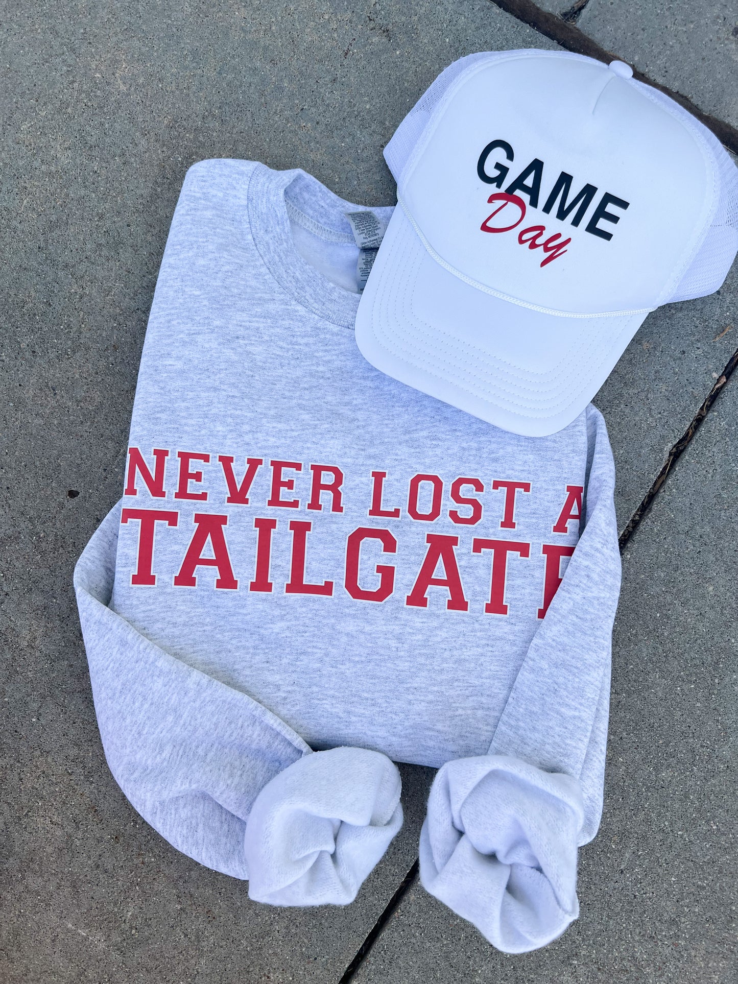 Never Lost a Tailgate Crew - Grey
