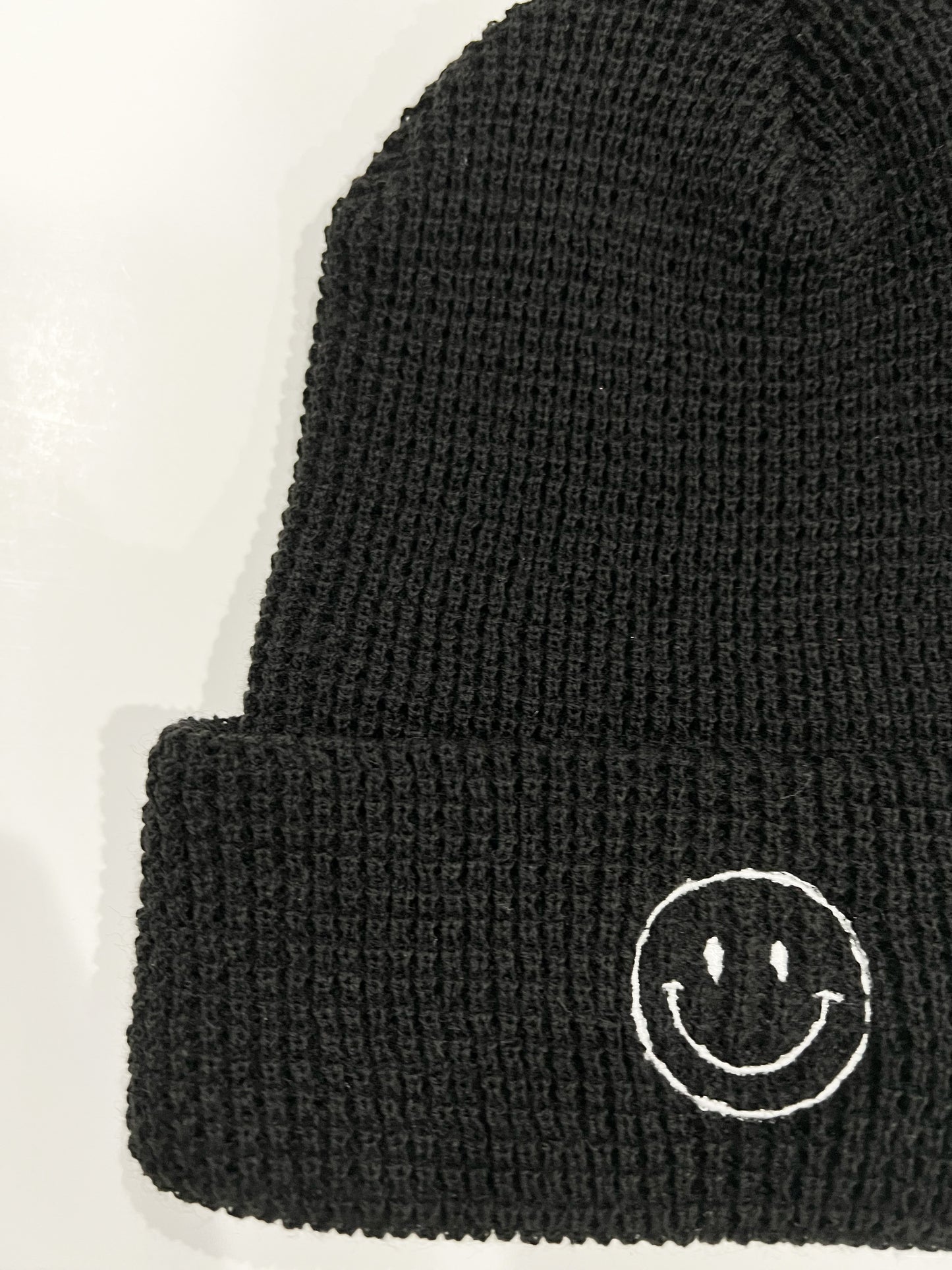 Smiley Waffle Beanies