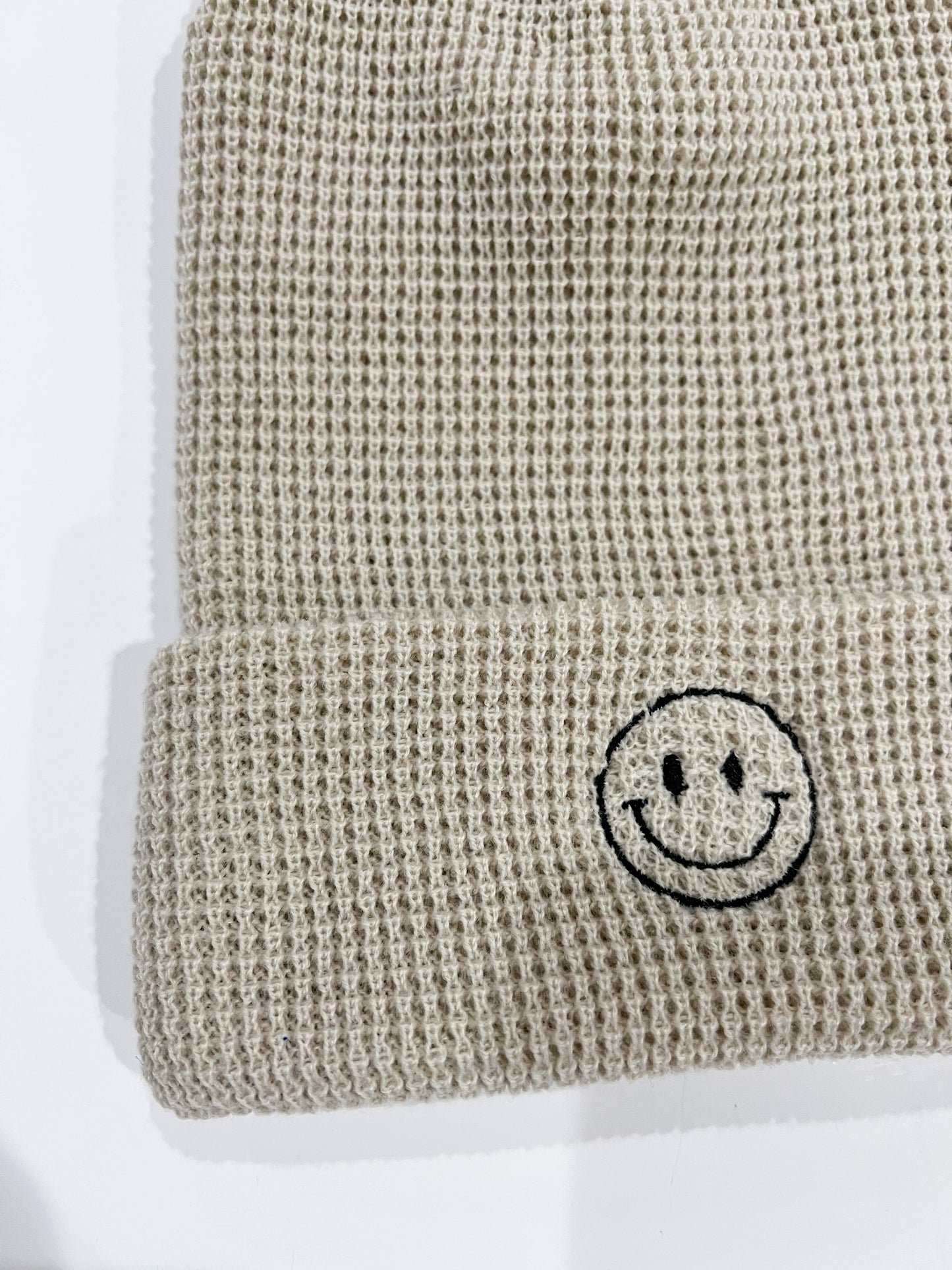 Smiley Waffle Beanies