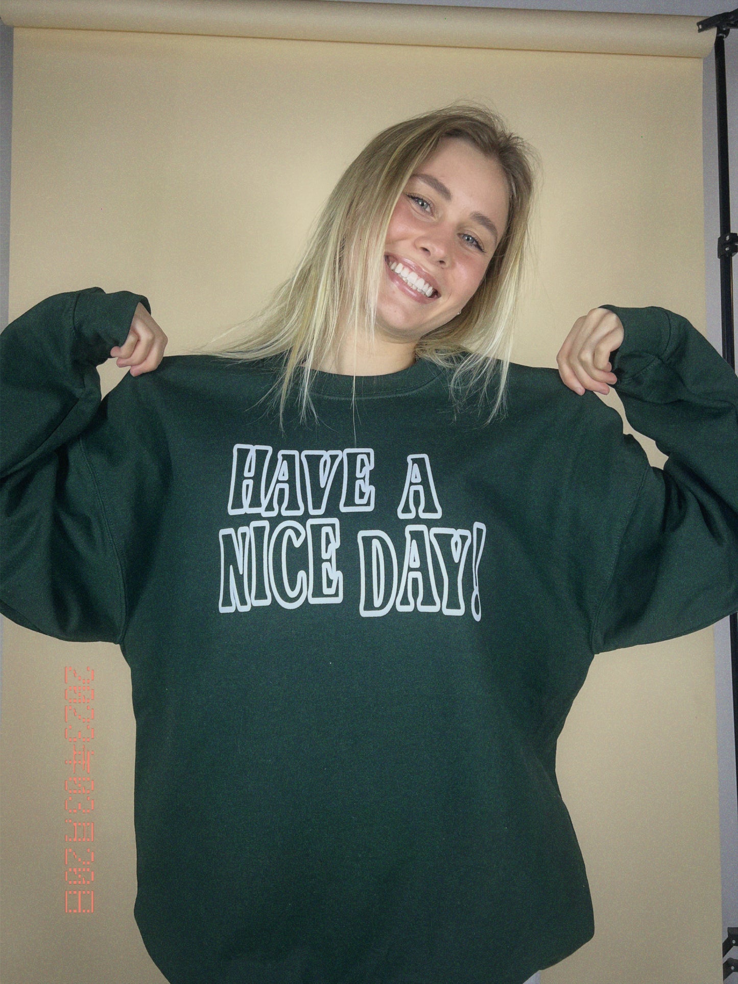 Have a Nice Day Puff Crew - Green