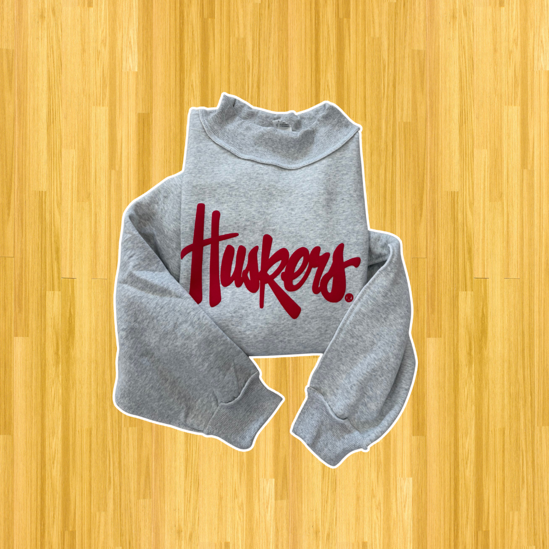 Husker Mock Neck Sweatshirt
