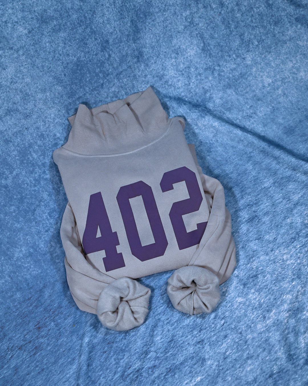 402 mock neck - blue