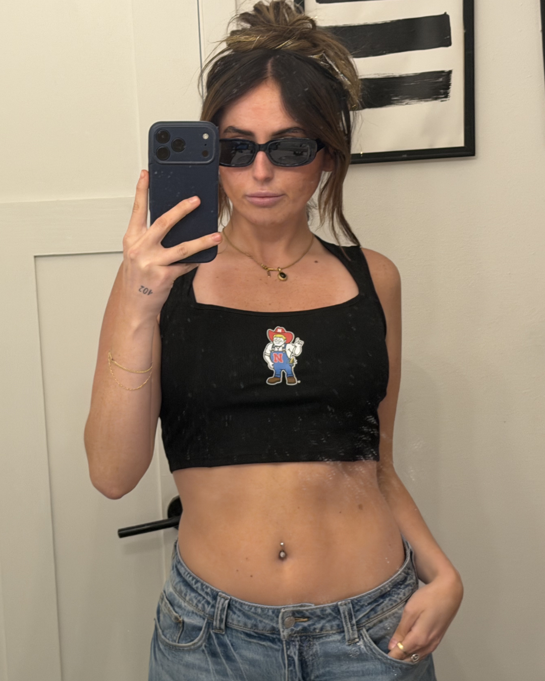 herbie square neck top