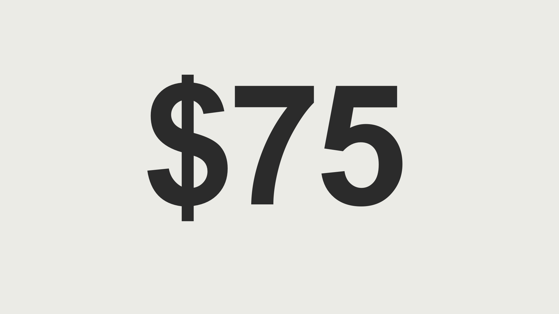 $75