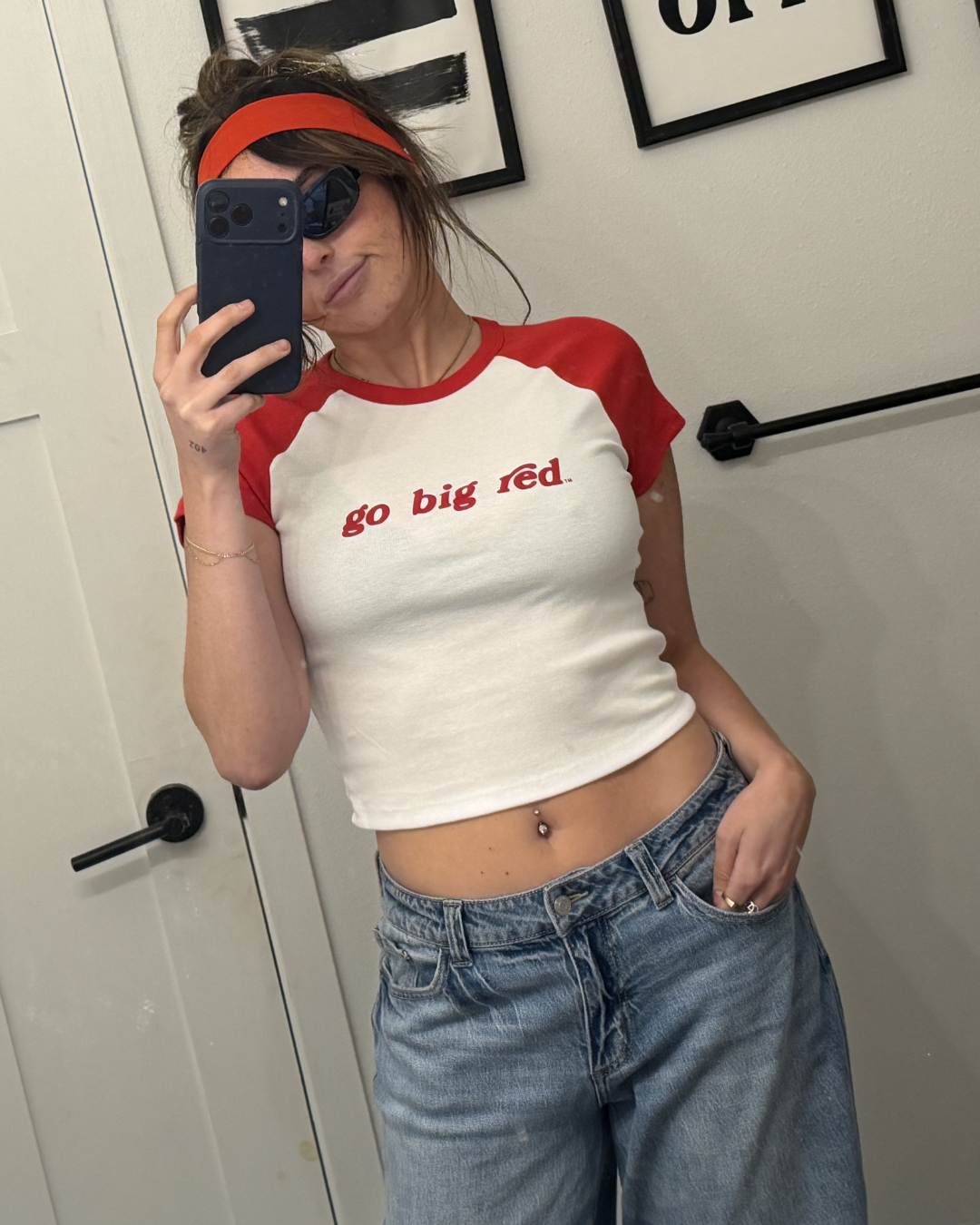 go big red baby tee