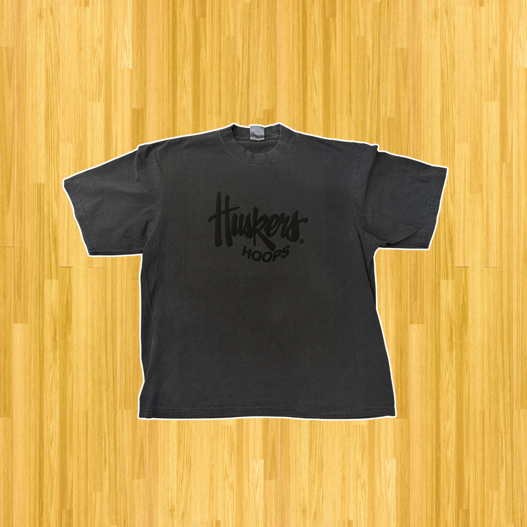 Husker Hoops Tee - Black