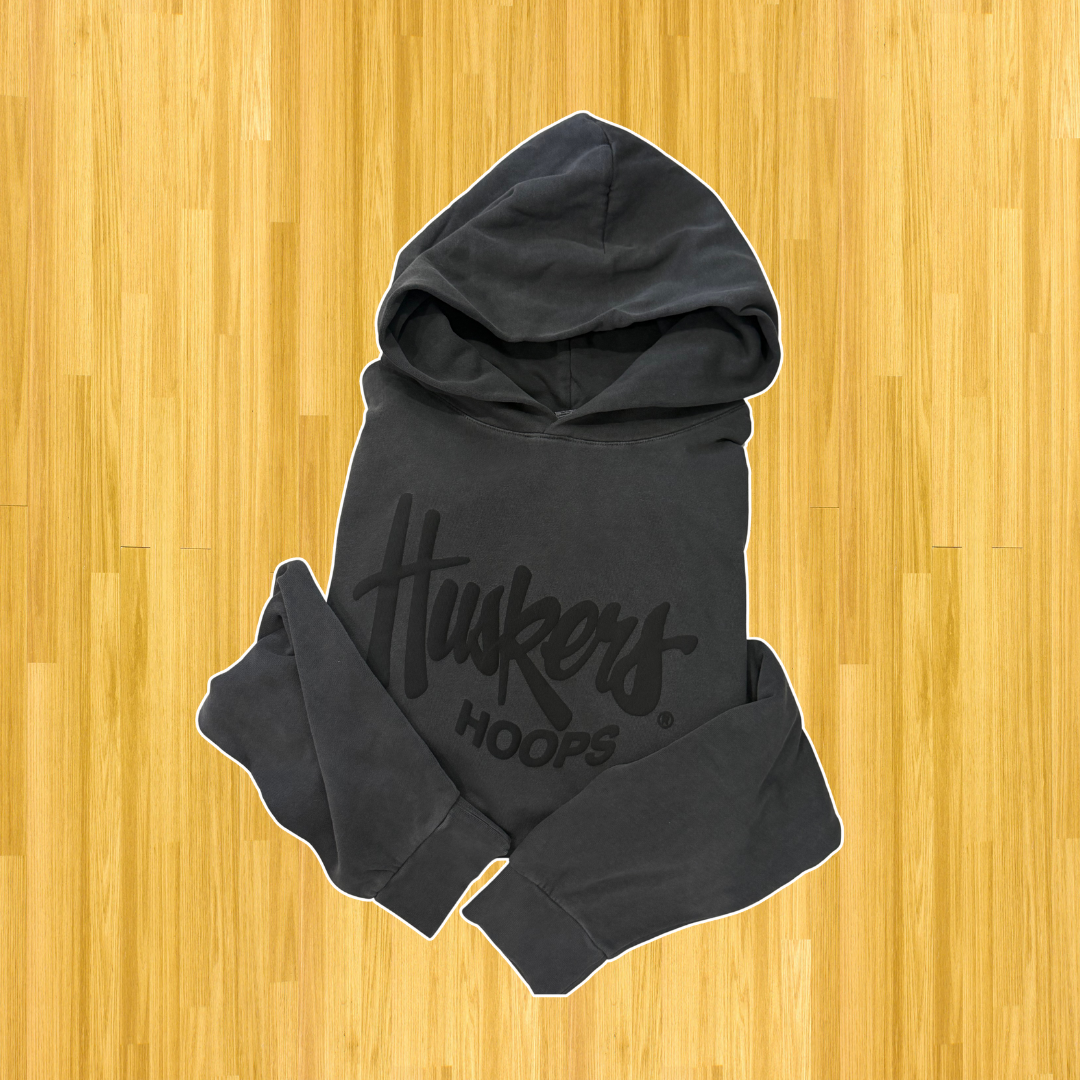 Husker Hoops Hoodie - Black