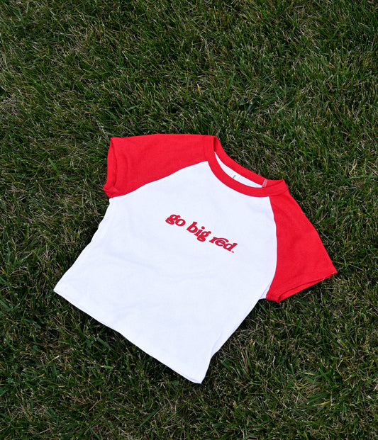 Go Big Red Baby Tee