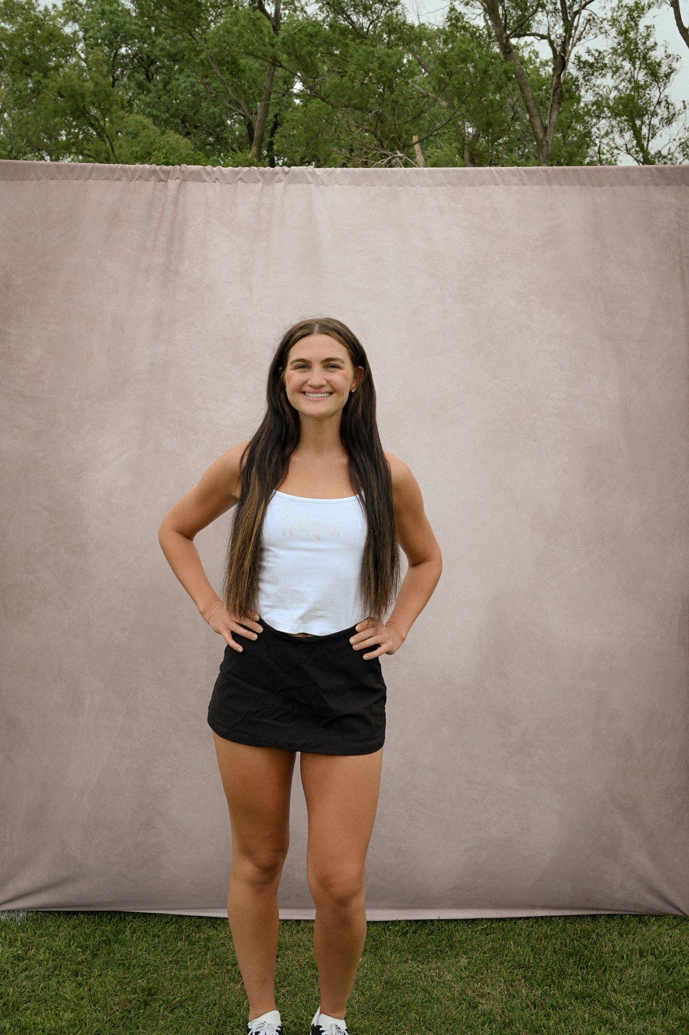 huskers bedazzled tank top