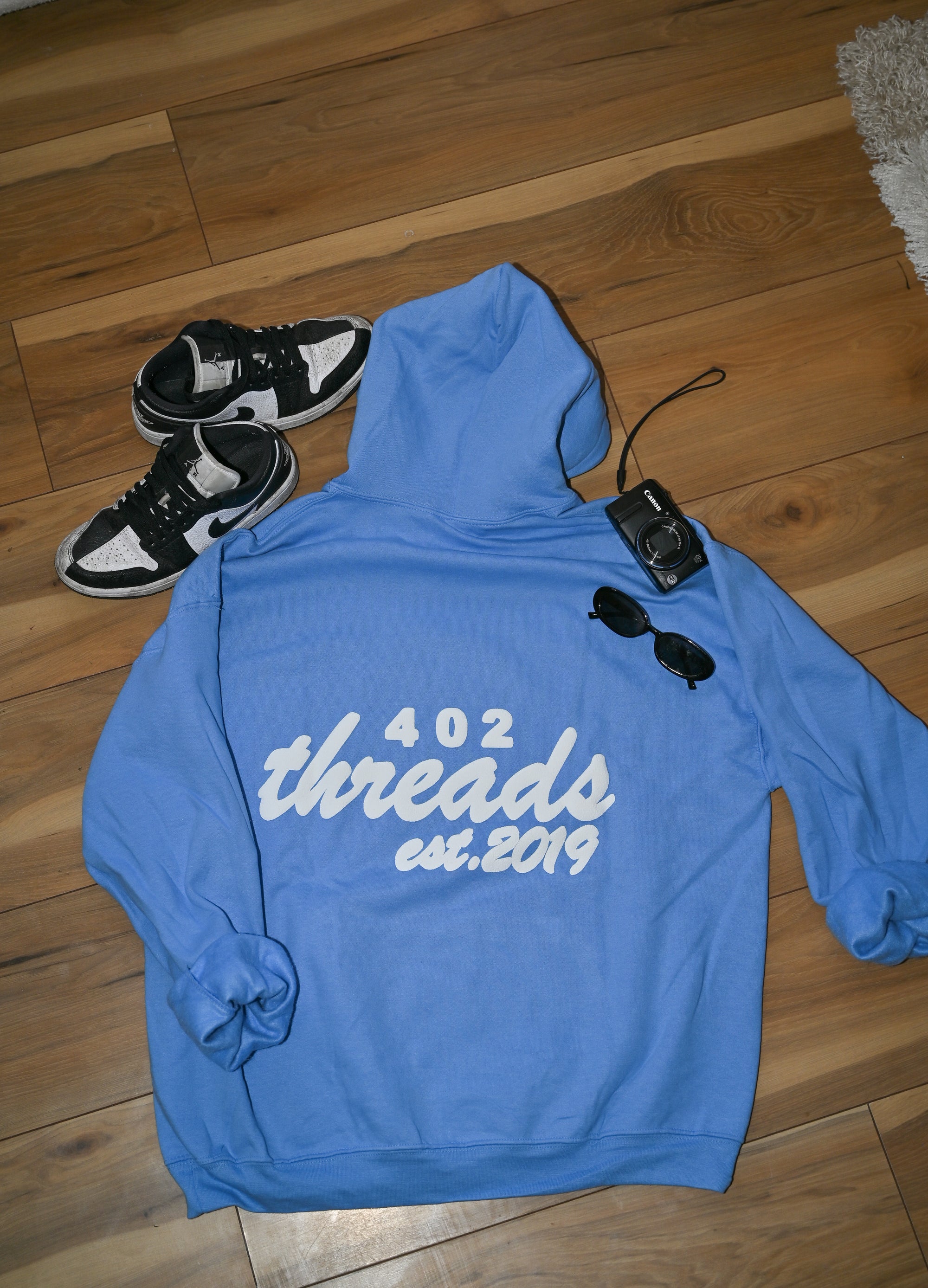 402threads Hoodie - Carolina Blue