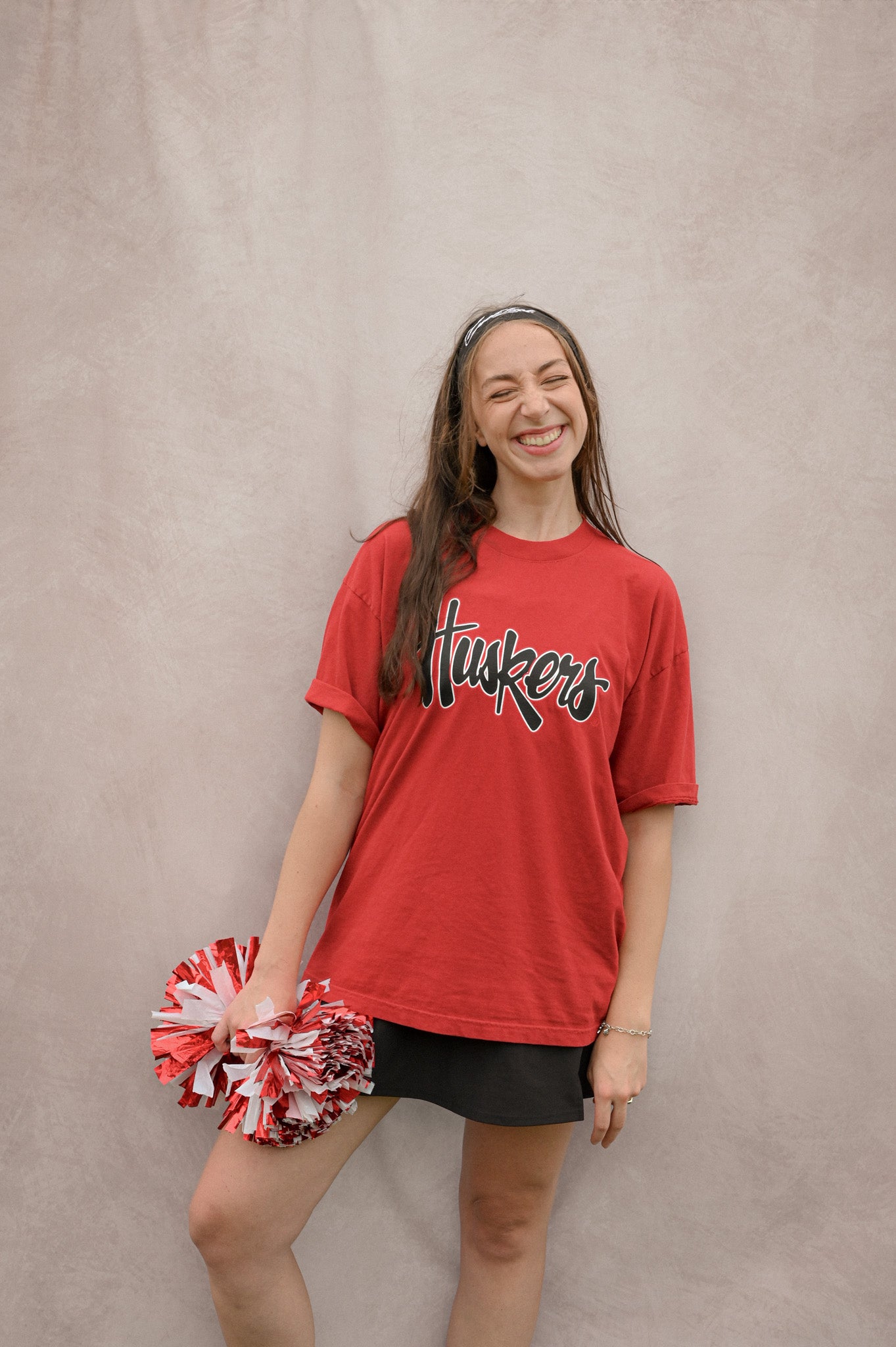 nebraska huskers crimson tee