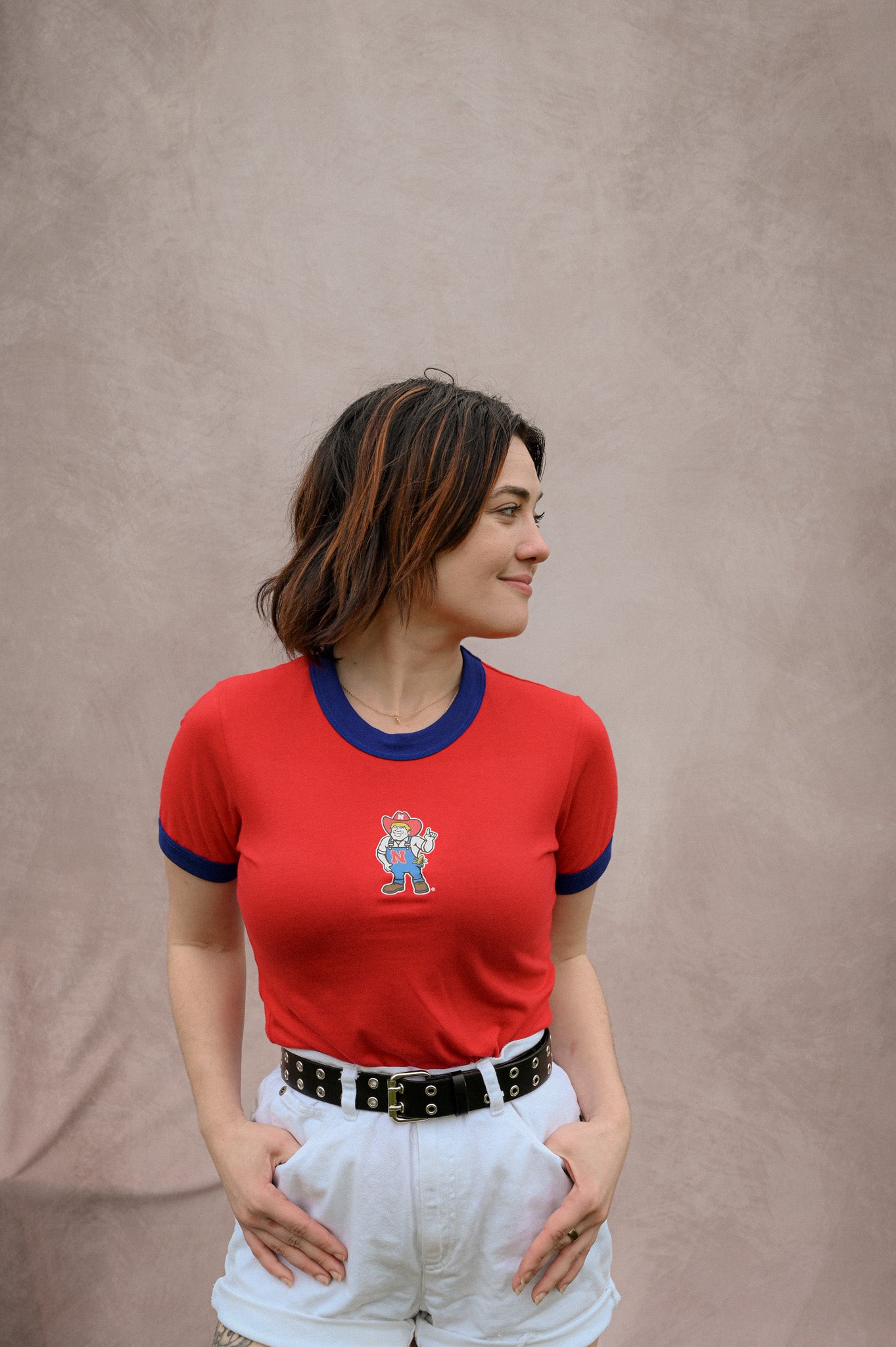 herbie colorblock baby tee