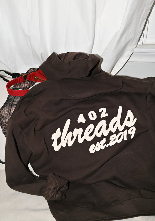 402threads Hoodie - Brown