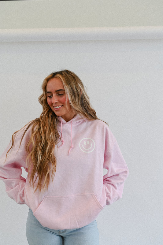 Have a Nice Day Hoodie - Light Pink