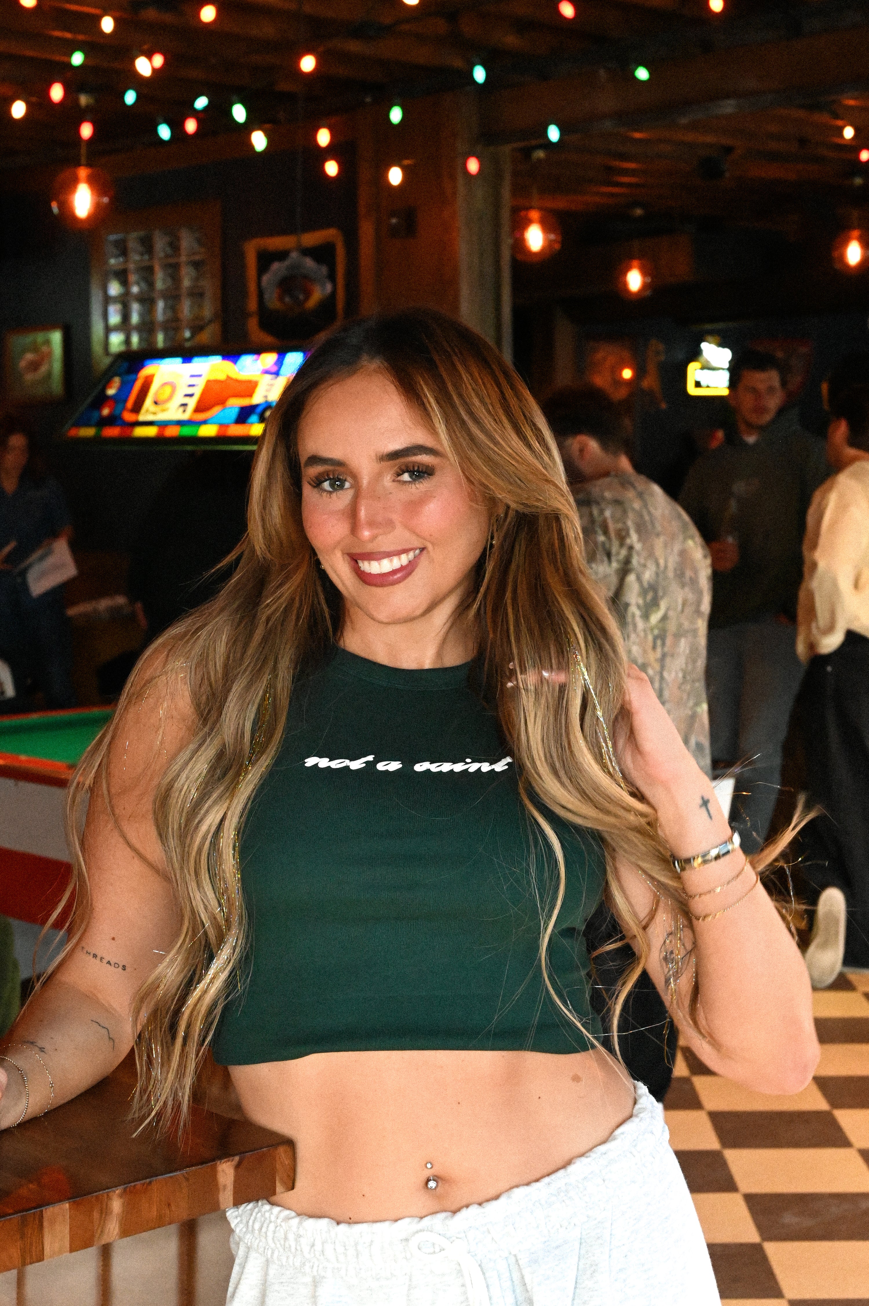 not a saint tank top