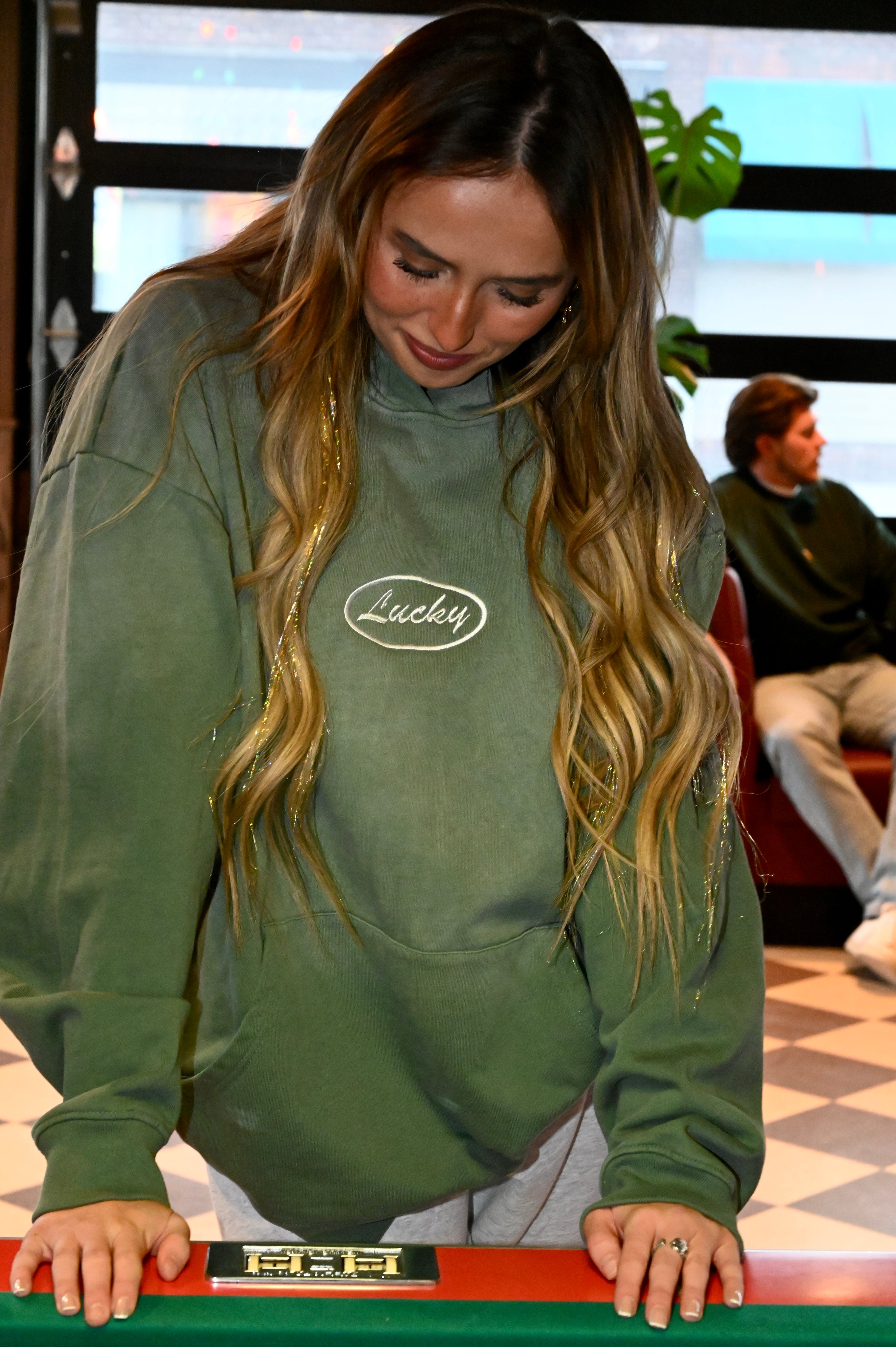 Lucky Embroidered Hoodie