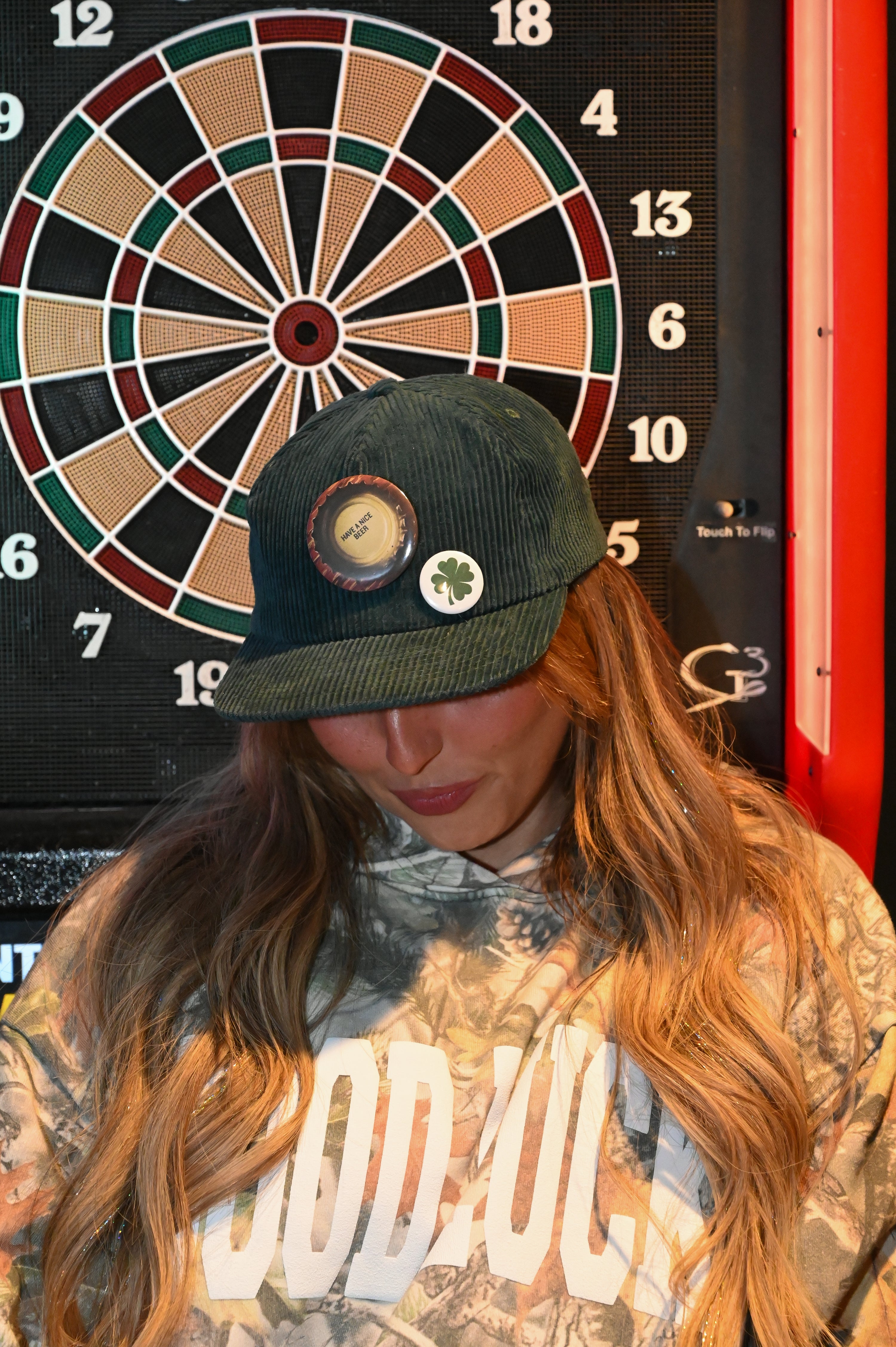 have a nice beer button hat