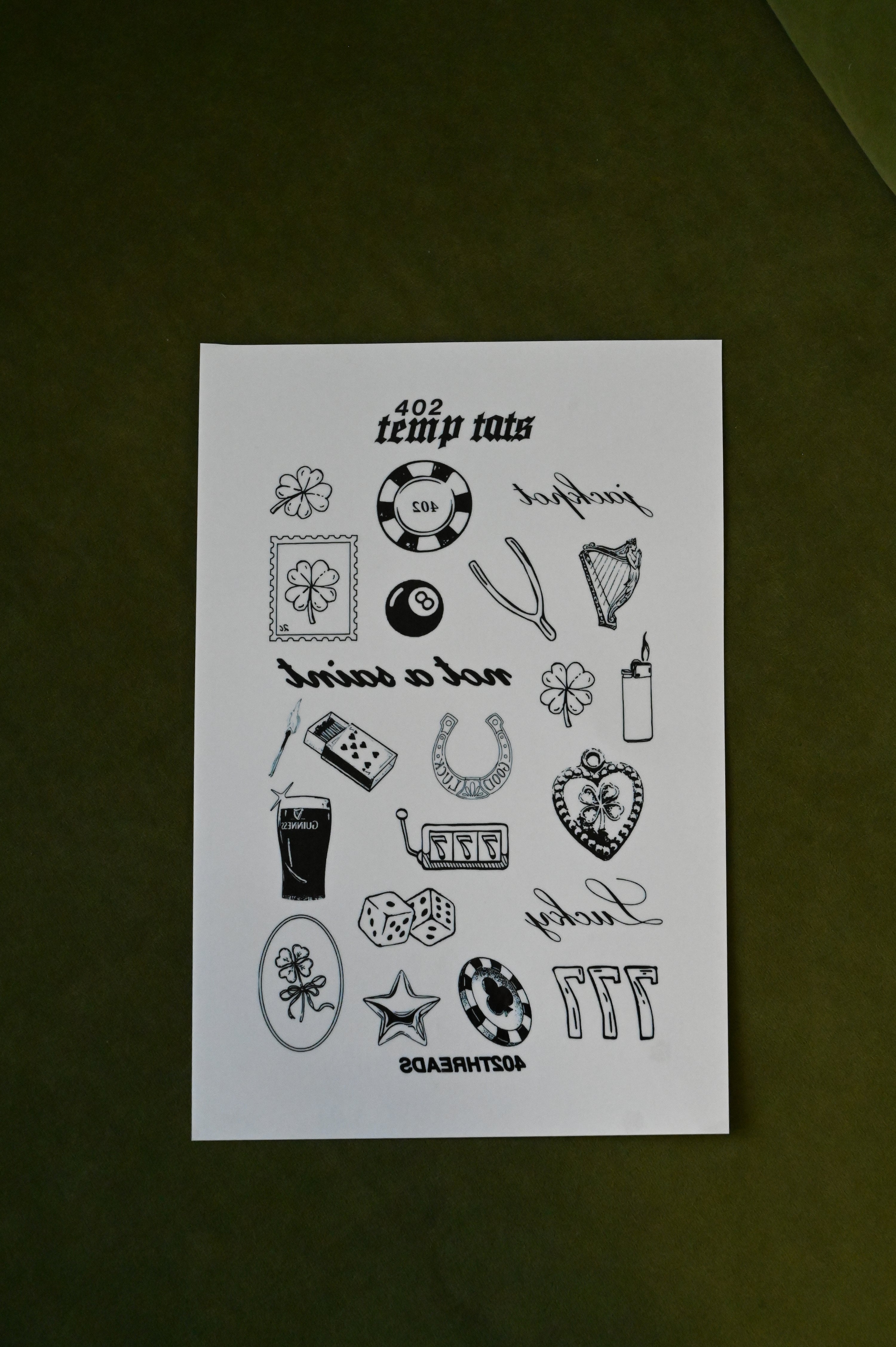 not a saint temp tat pack