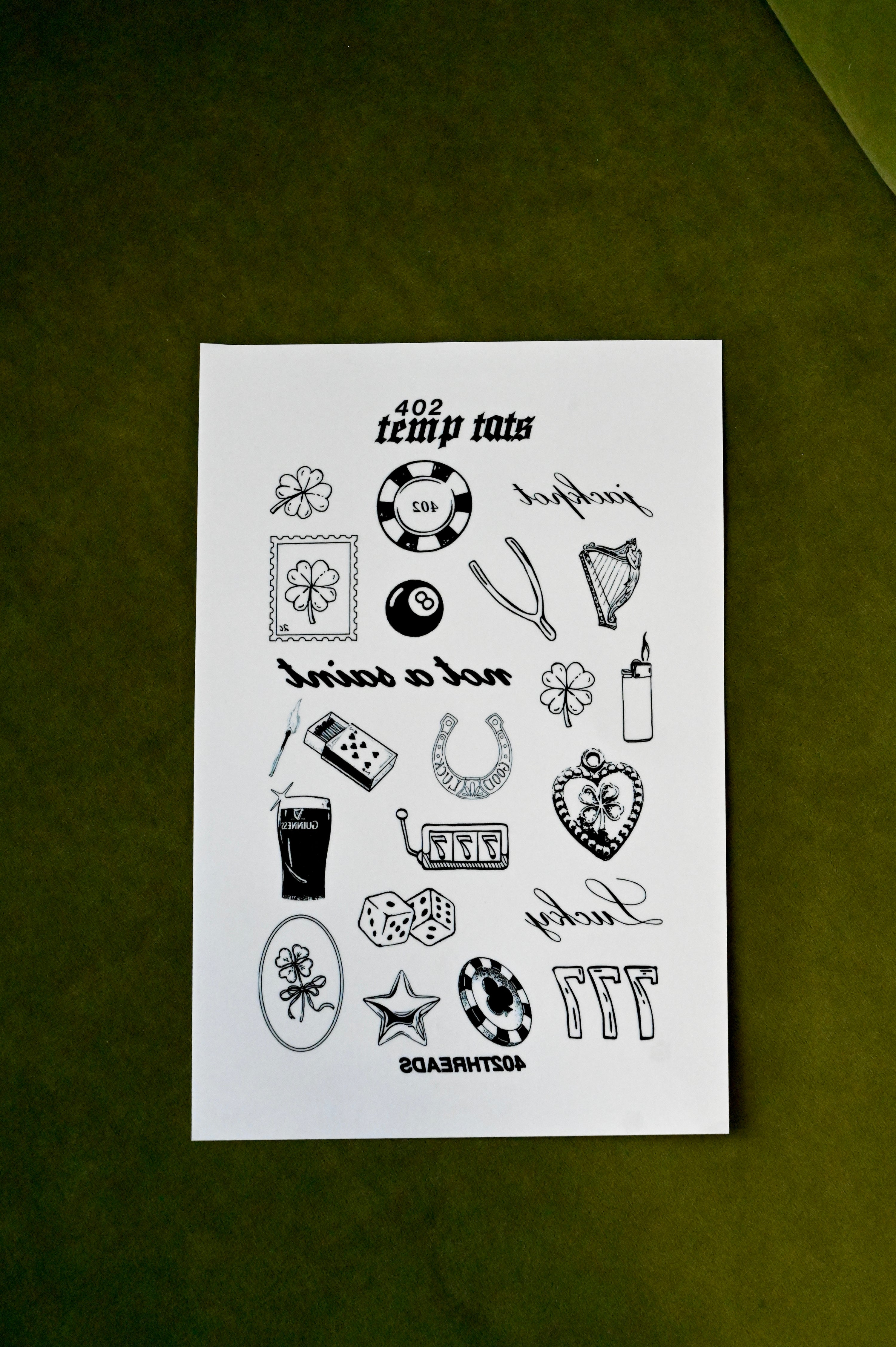 not a saint temp tat pack