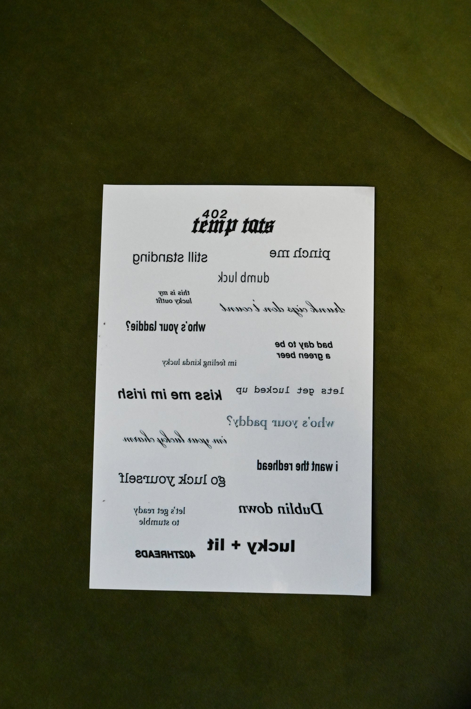 lit + lucky temp tat pack