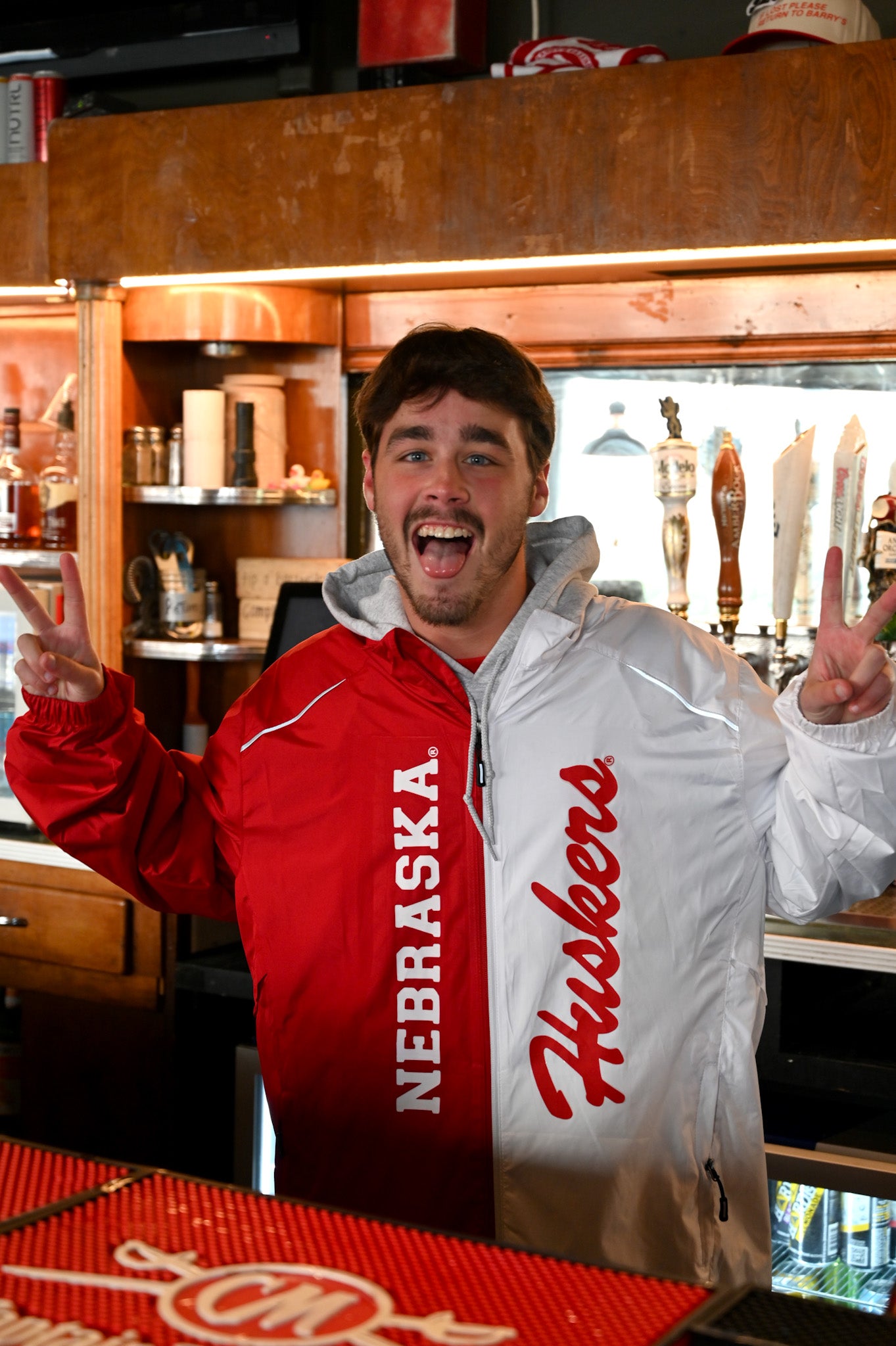 Nebraska Huskers Half and Half Jacket
