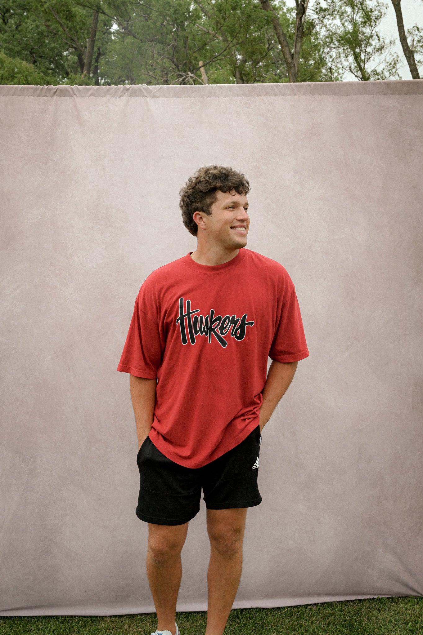 nebraska huskers crimson tee