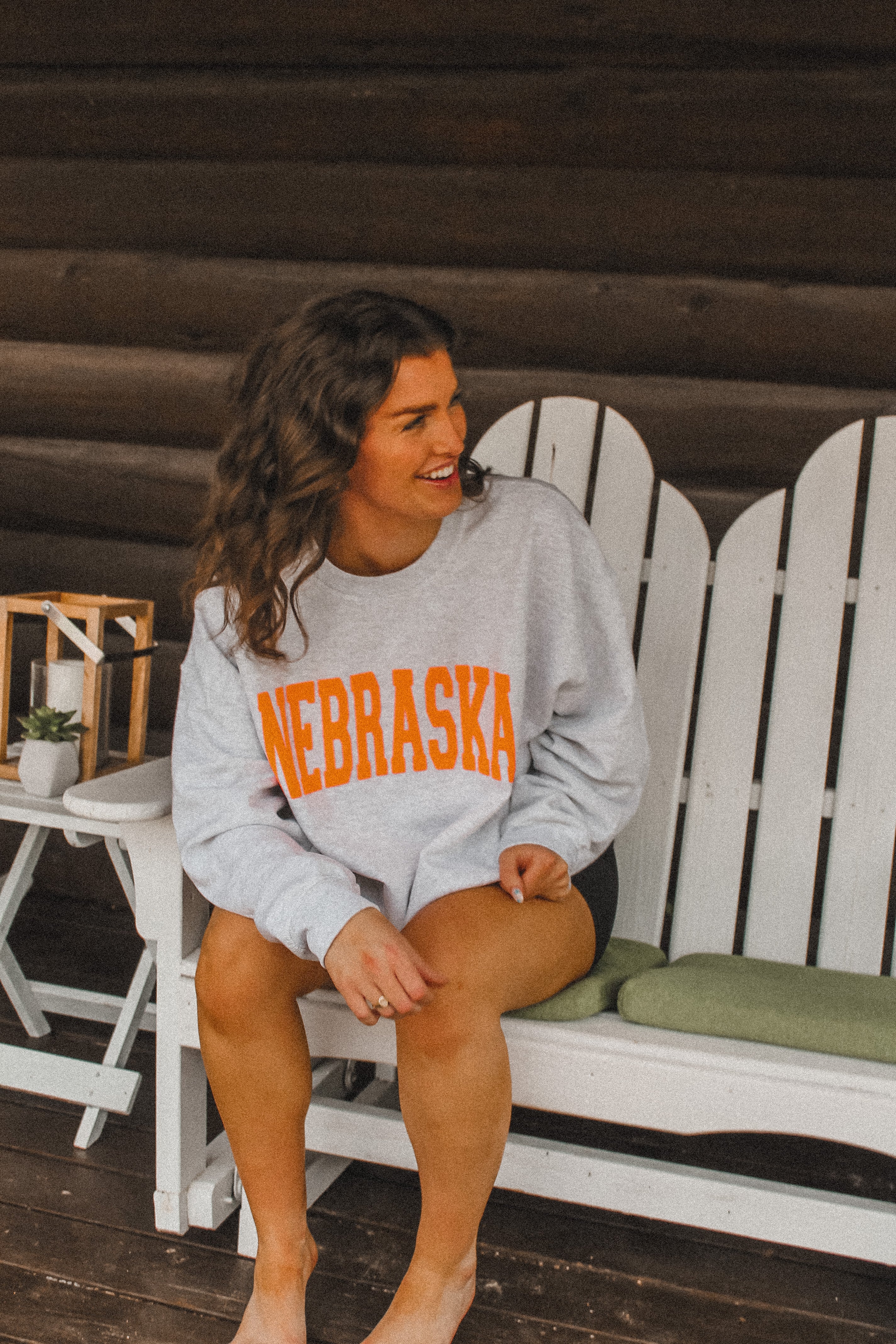 Nebraska Varsity Puff Crew - Orange
