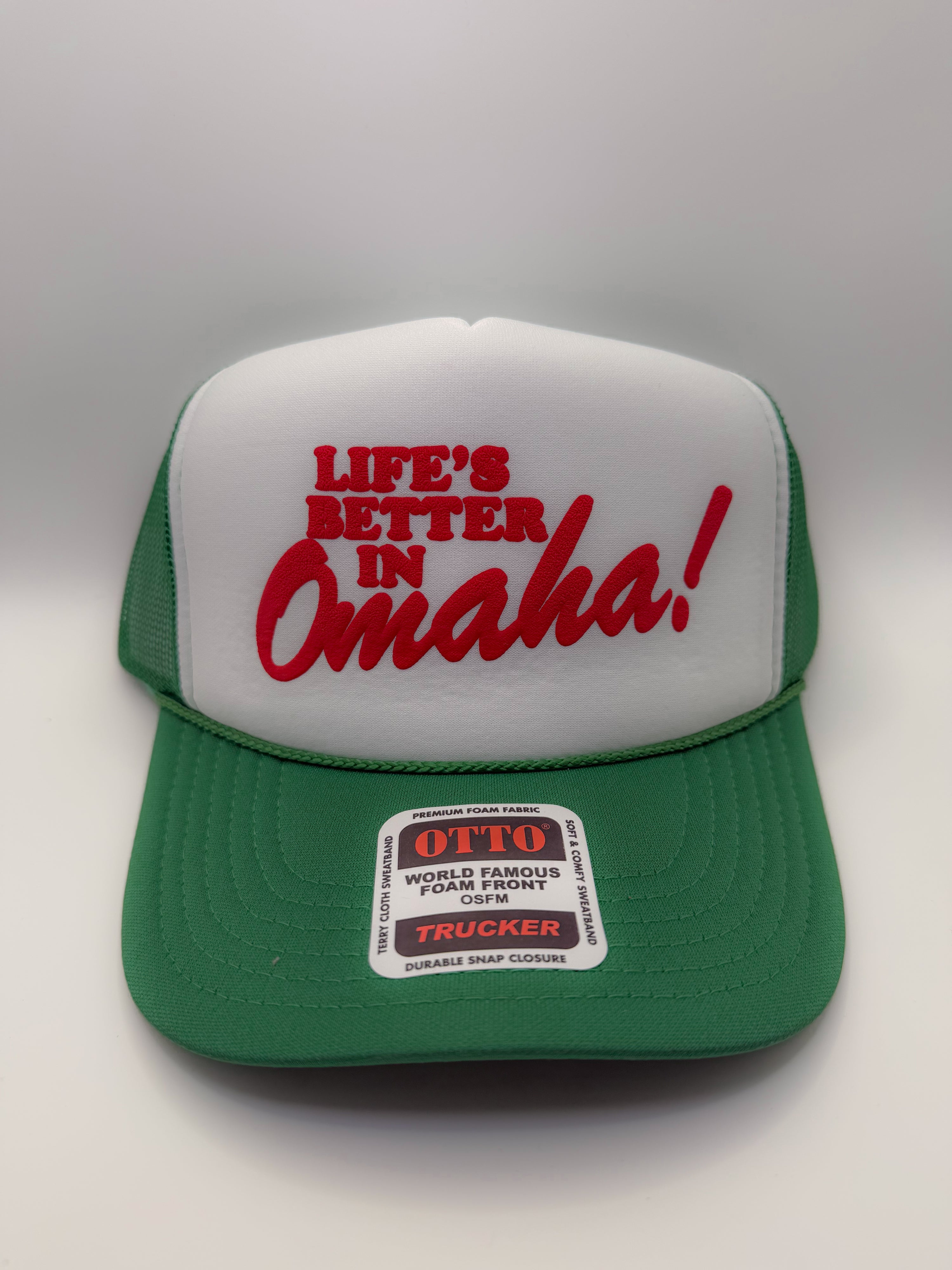 life's better in omaha trucker hat