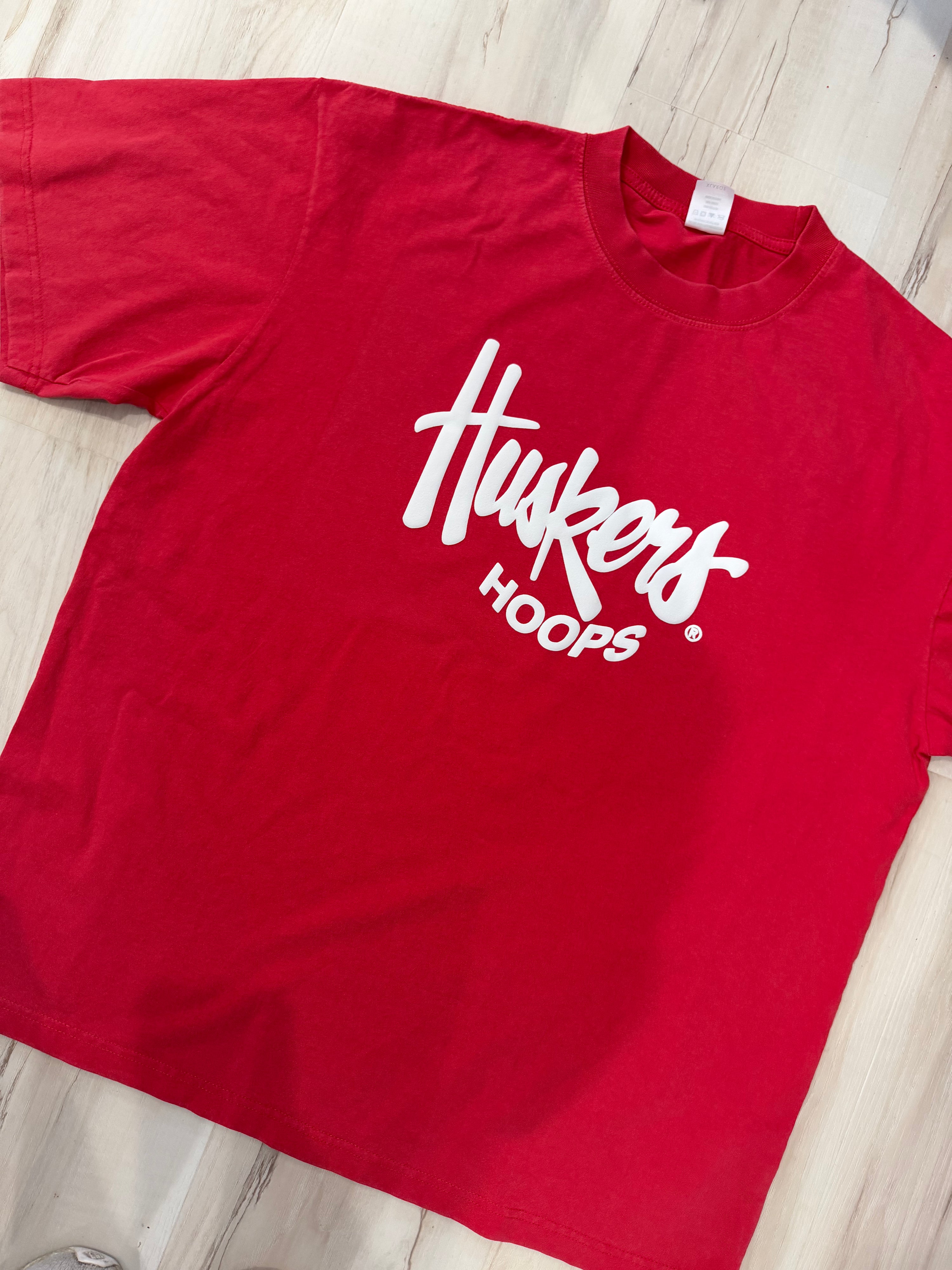 Husker Hoops Tee - Red