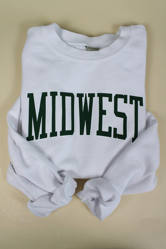 Midwest Corded Crew - White