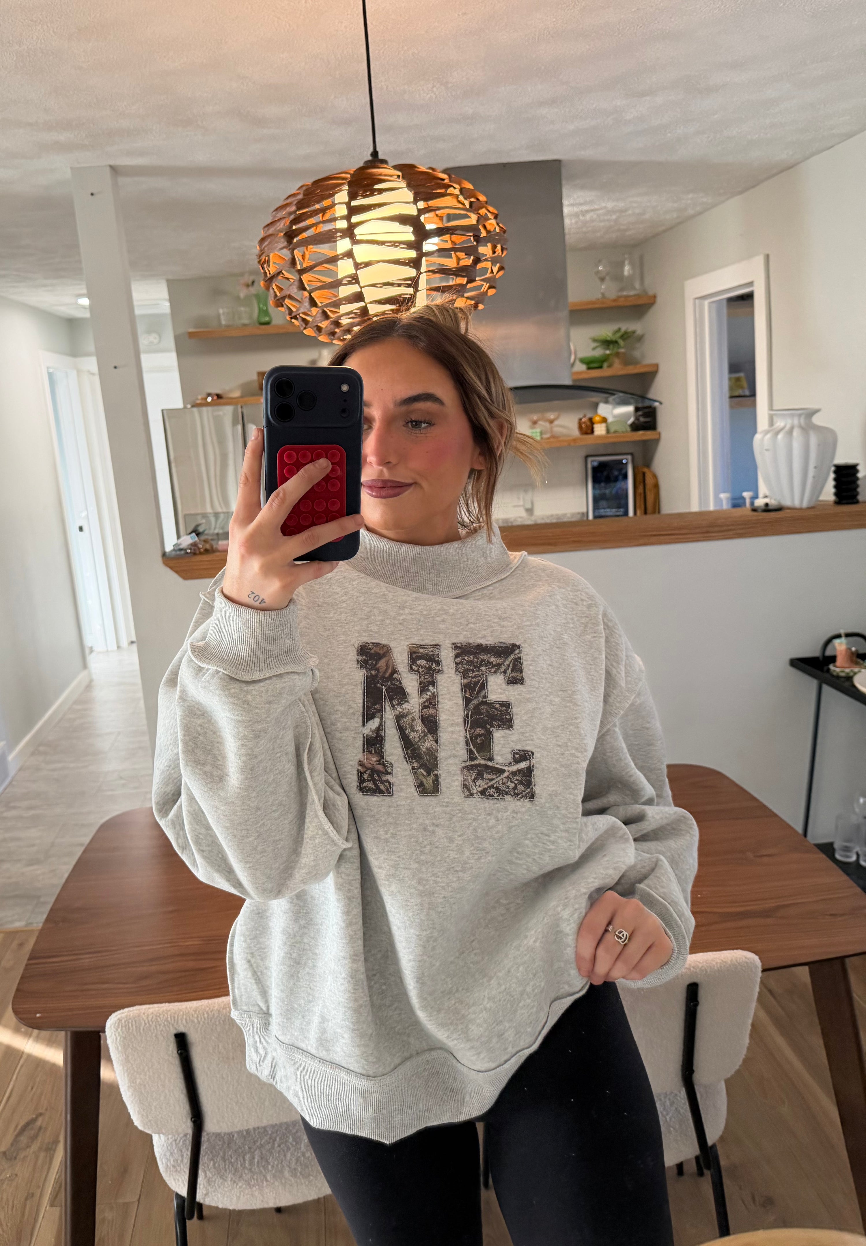 custom camo mockneck
