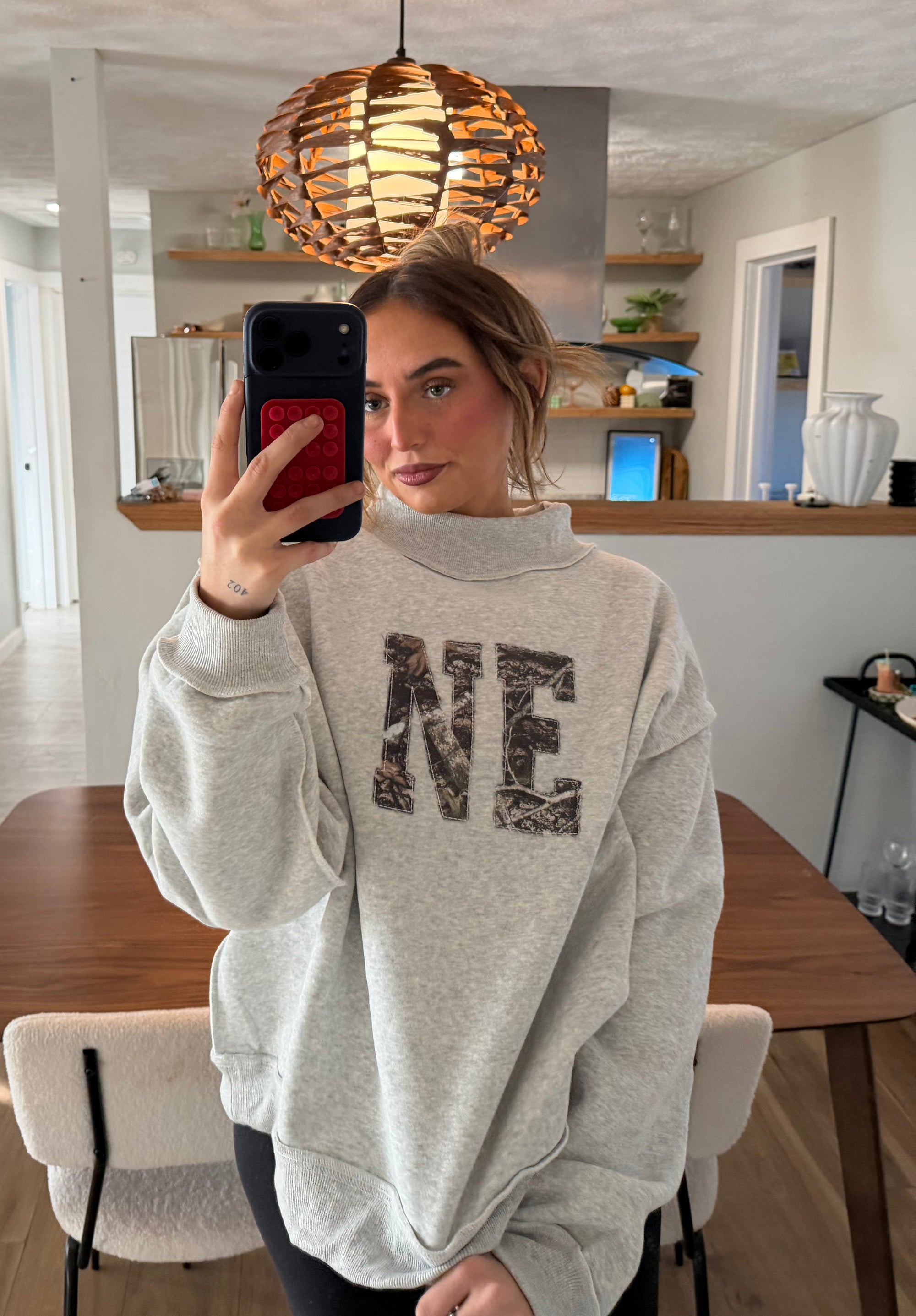 custom camo mockneck