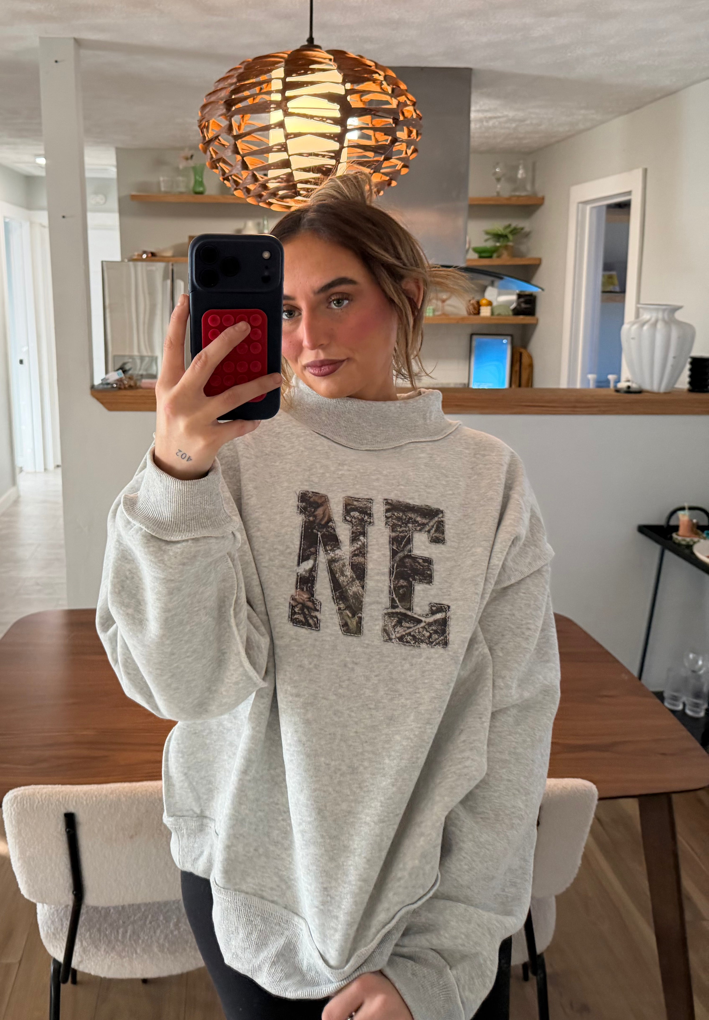 custom camo mockneck