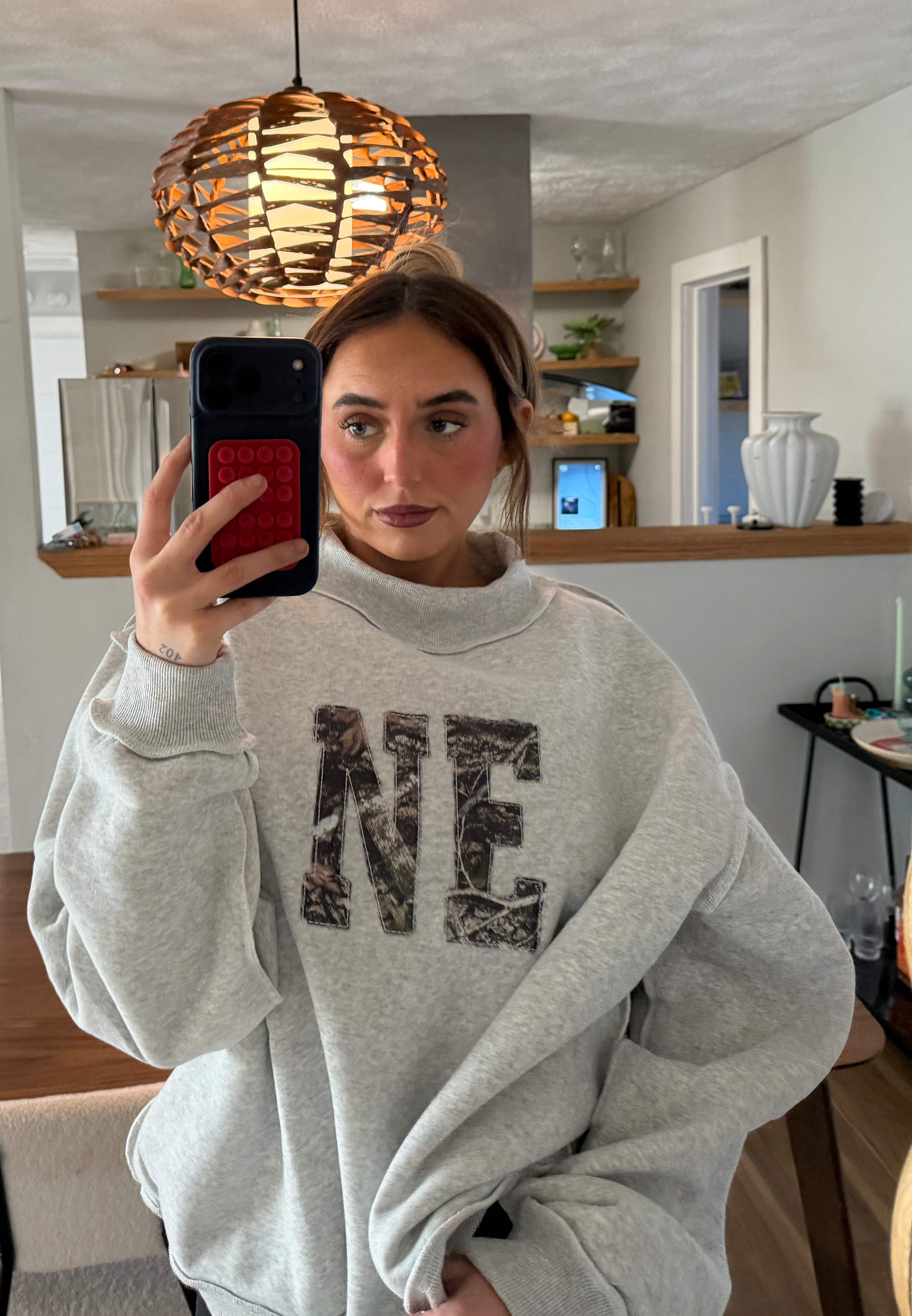 custom camo mockneck